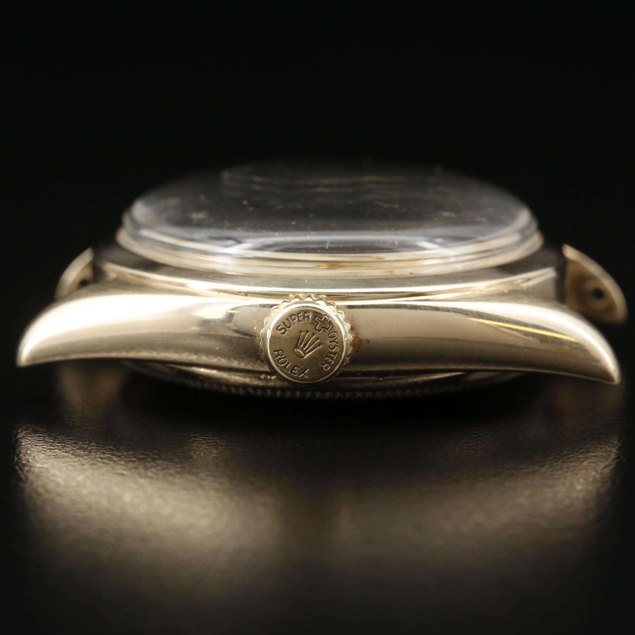 1952 Rolex Oyster Perpetual Bubble Back 14K Automatic Watch