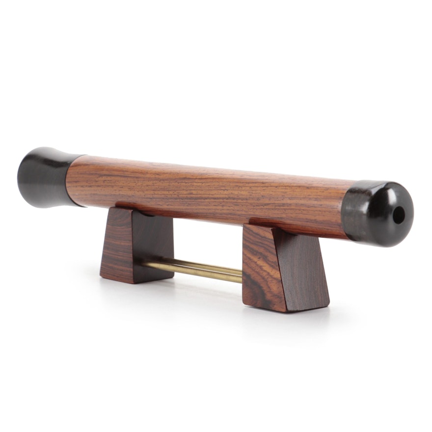 Rosewood, Ebony and Brass 13" Kaleidoscope with Stand