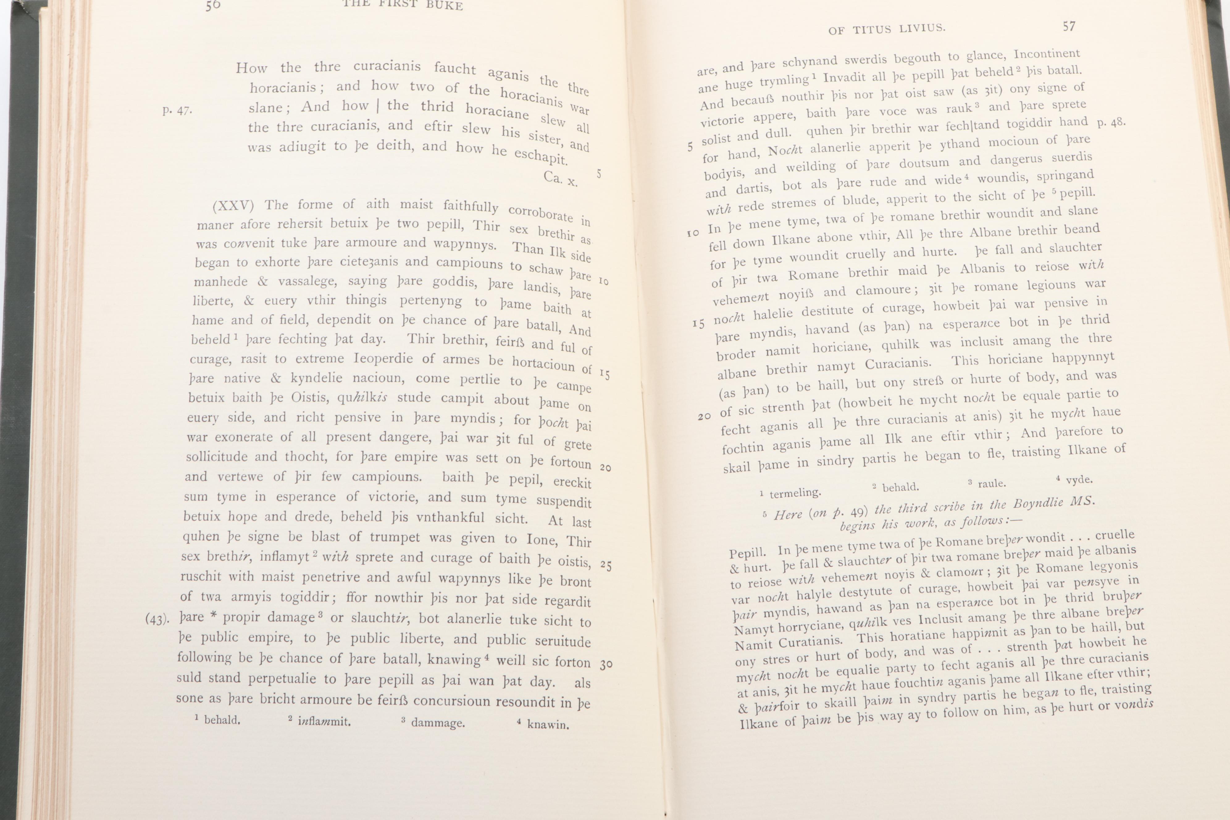 First Series "Scottish Text Society" Partial Set, Late 19th/Early 20th Century