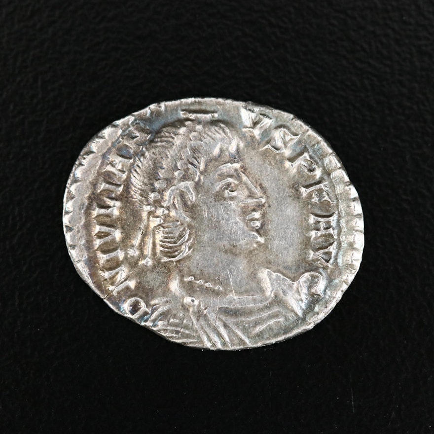 Ancient Roman Imperial AR Siliqua Coin of Julian II, ca. 360 A.D.