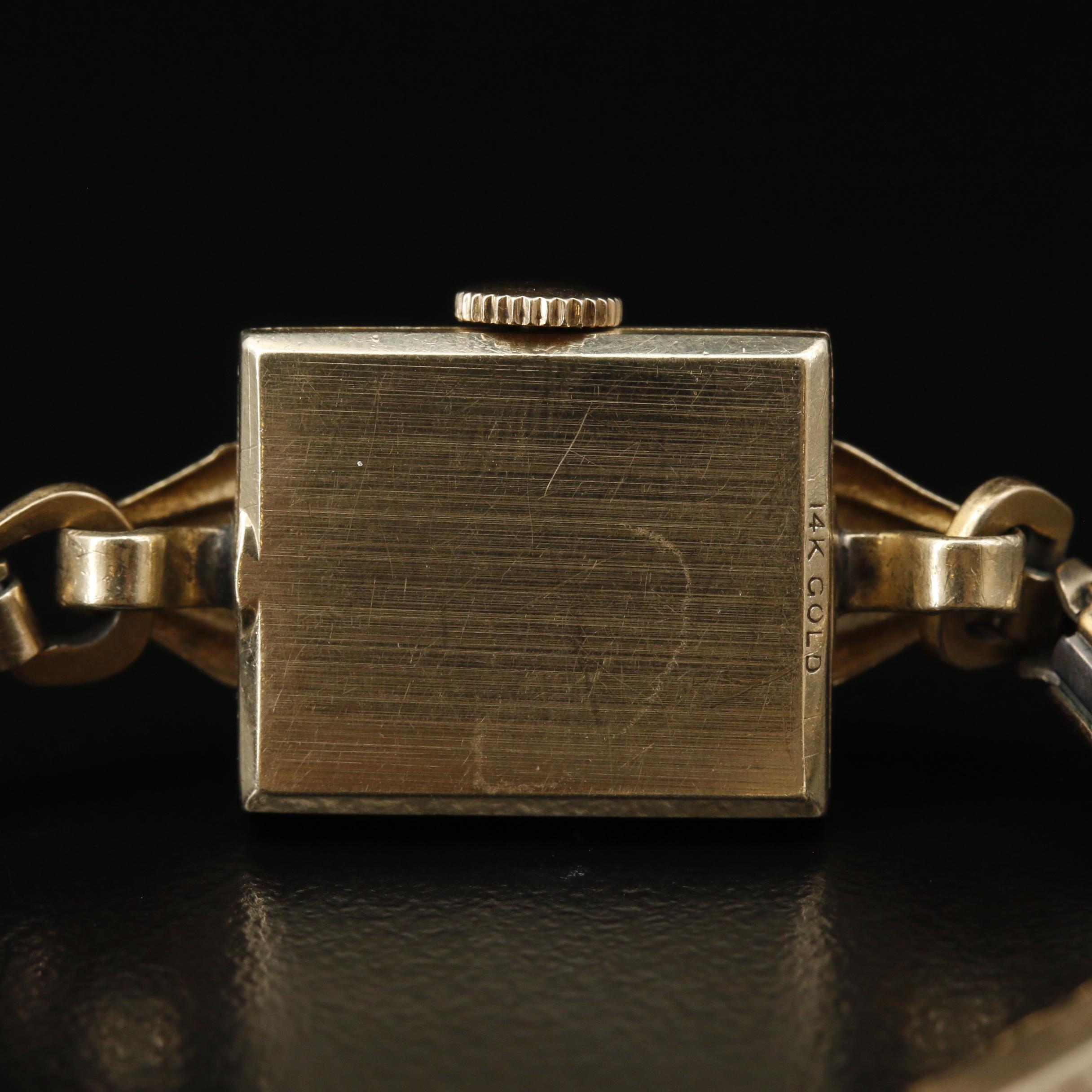 Vintage Benrus 14K Gold Stem Wind Watch