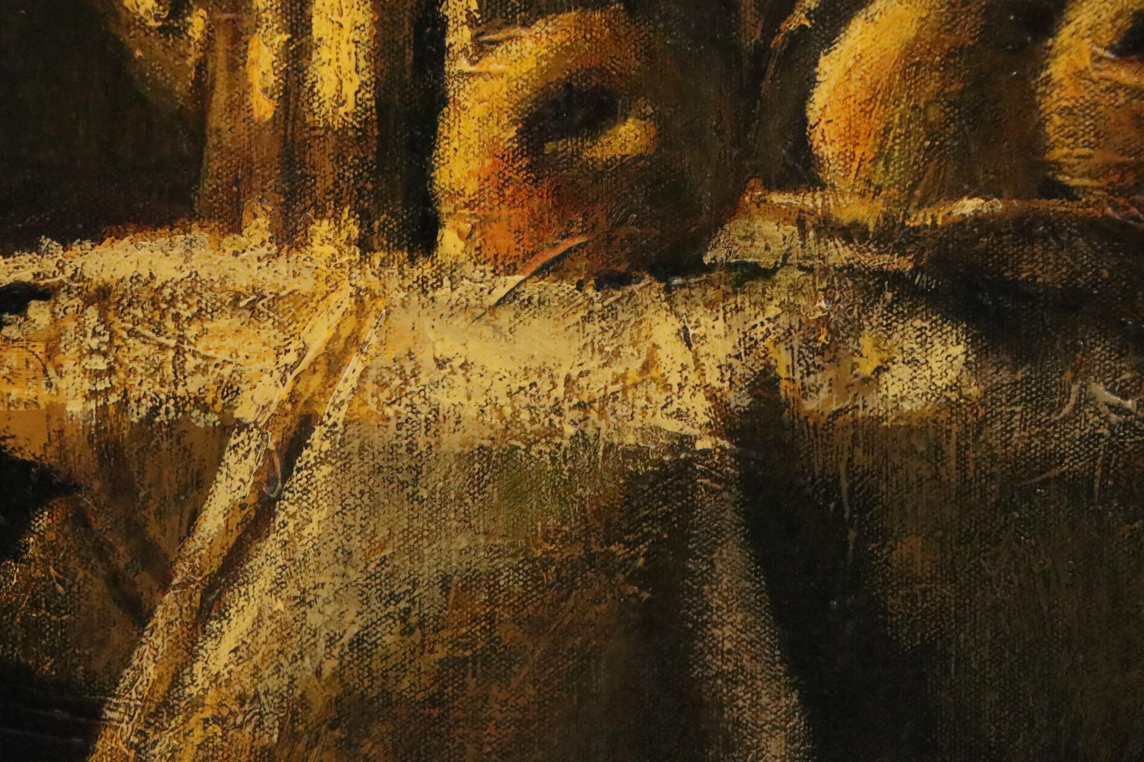 Allen McCurdy Still Life Oil Painting of Teapot and Fruit