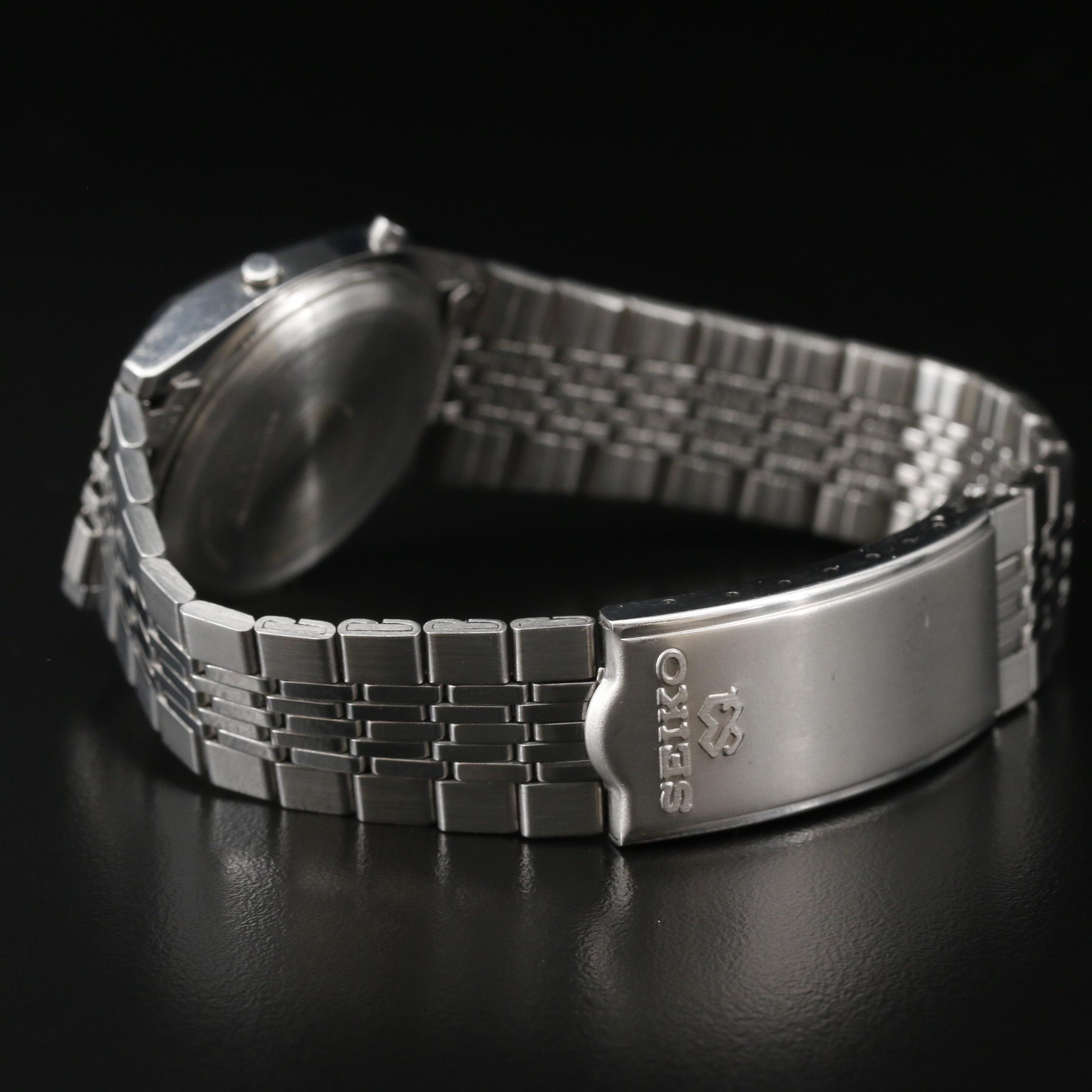 Vintage Seiko Digital LCD Stainless Steel Quartz Watch