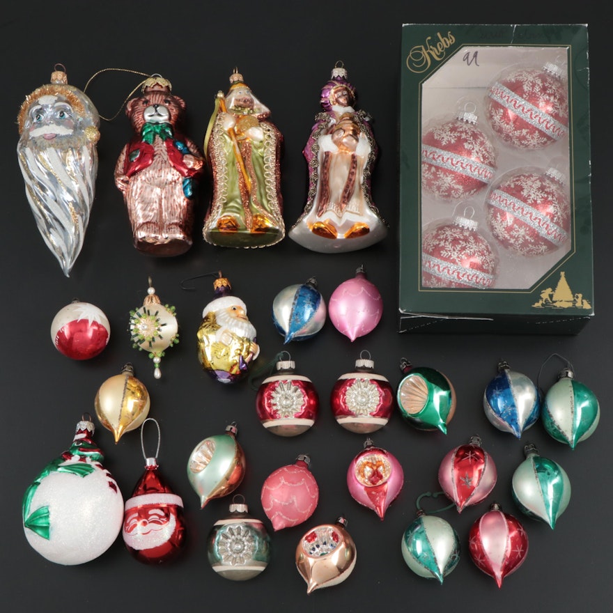 Radko "Shiny Brite" and Other Blown Glass and Handcrafted Christmas Ornaments