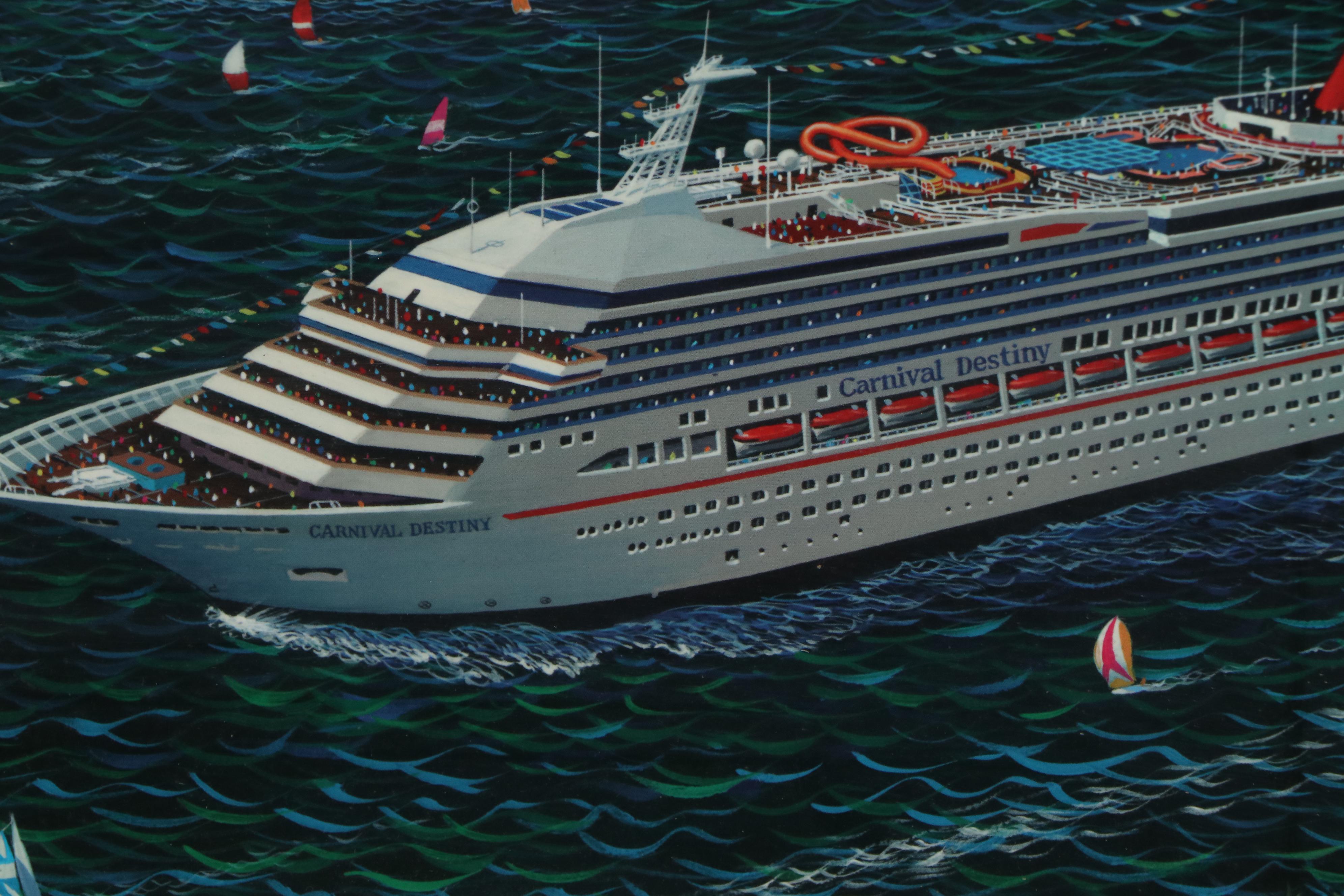 Alexander Chen Offset Lithograph "Miami Cruising," circa 1990s