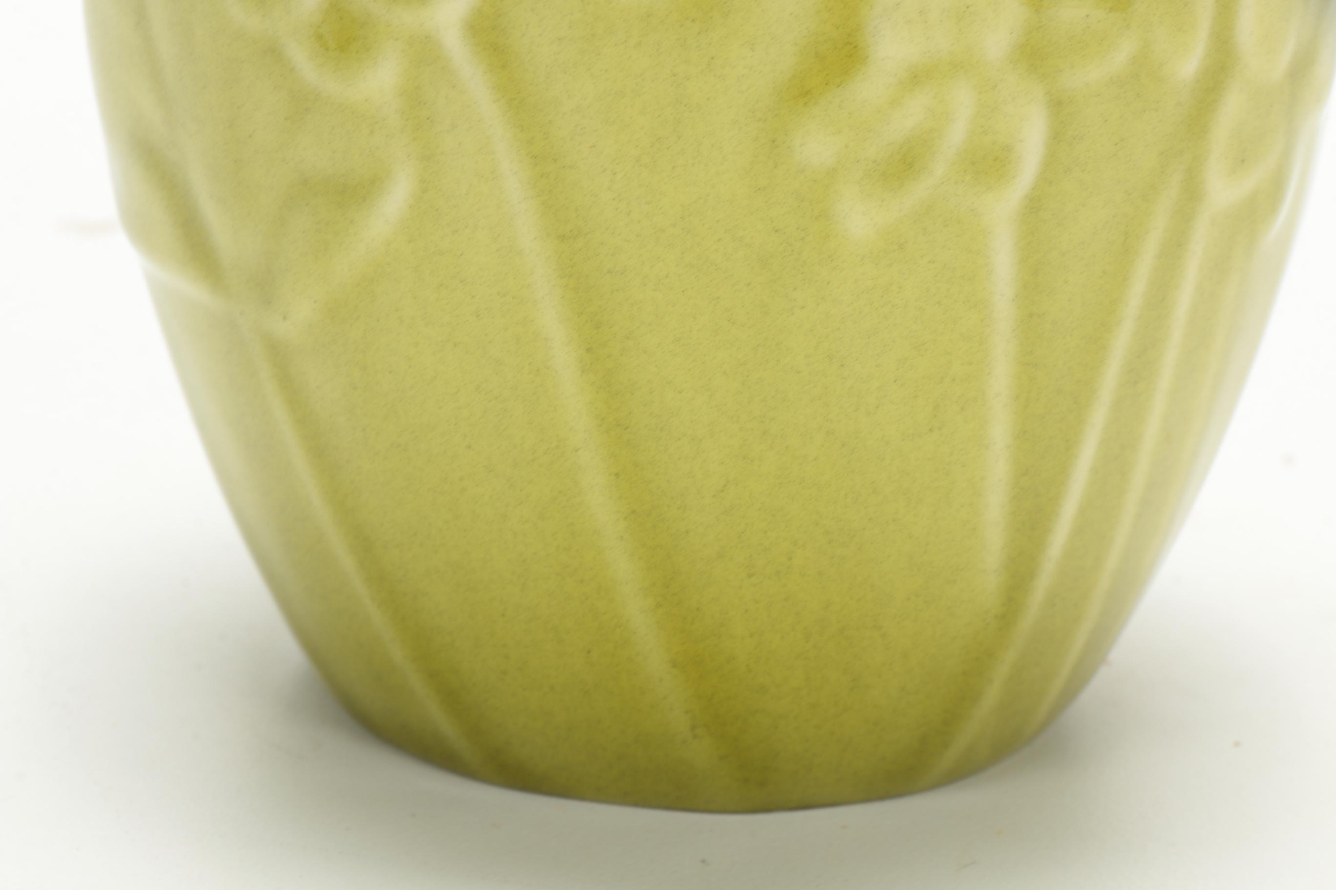 Rookwood Pottery "Violets" Chartreuse Jardinière, 1946