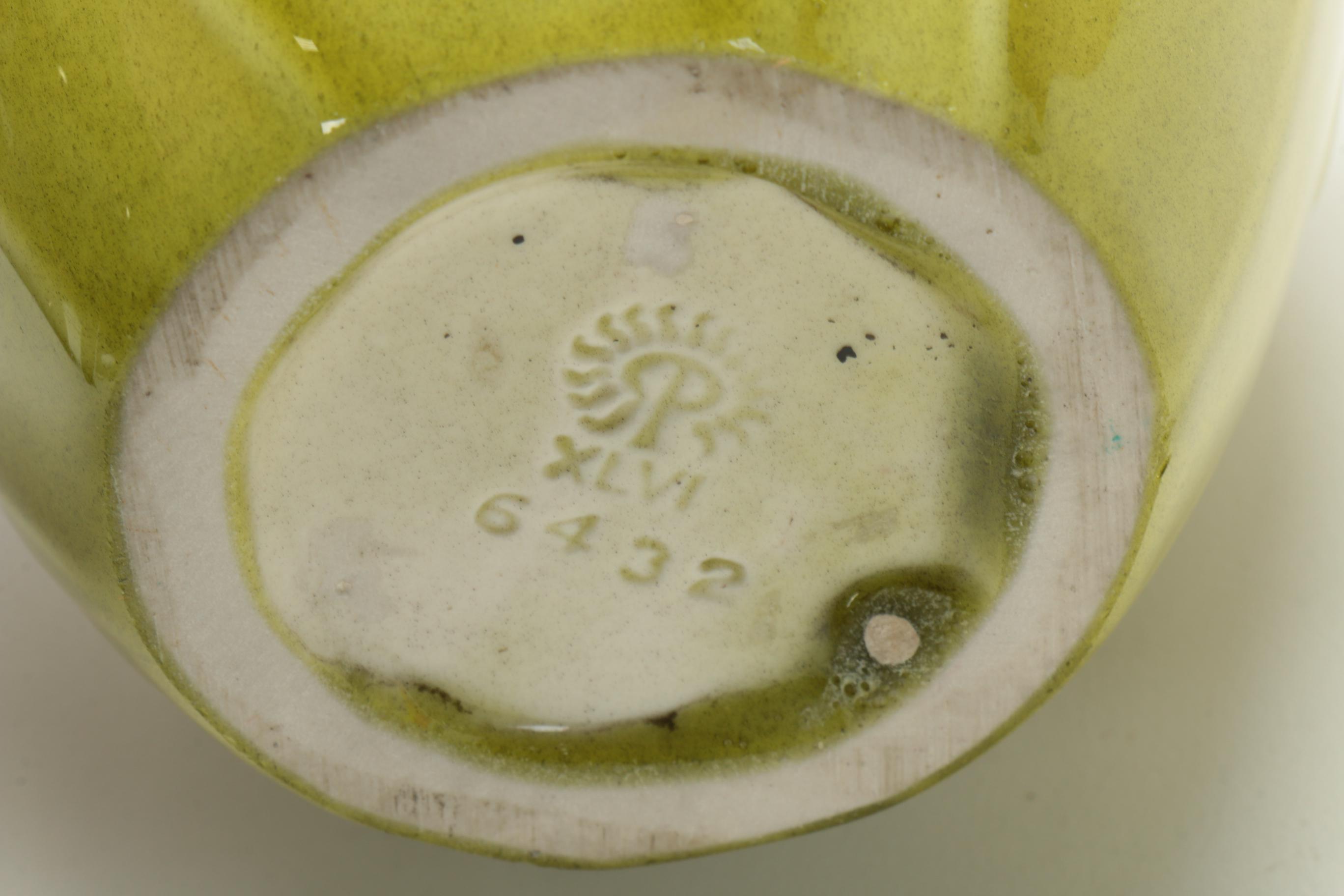 Rookwood Pottery "Violets" Chartreuse Jardinière, 1946