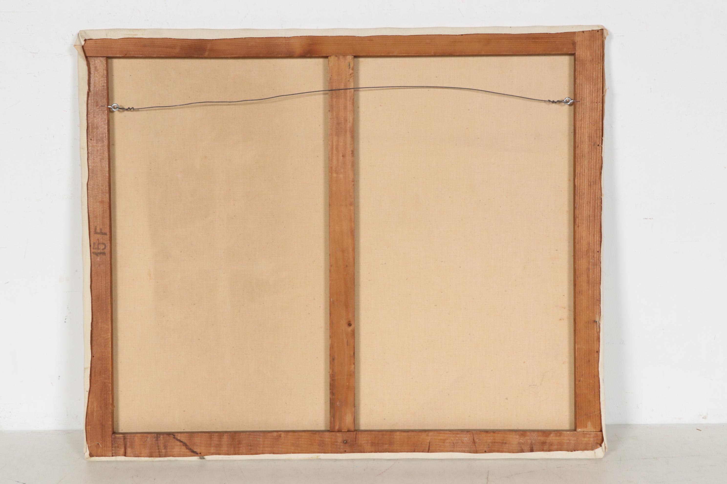 Robert Dago Acrylic Painting, Late 20th Century