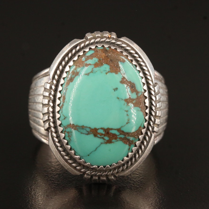 Will Denetdale Navajo Diné Sterling Silver Turquoise Ring