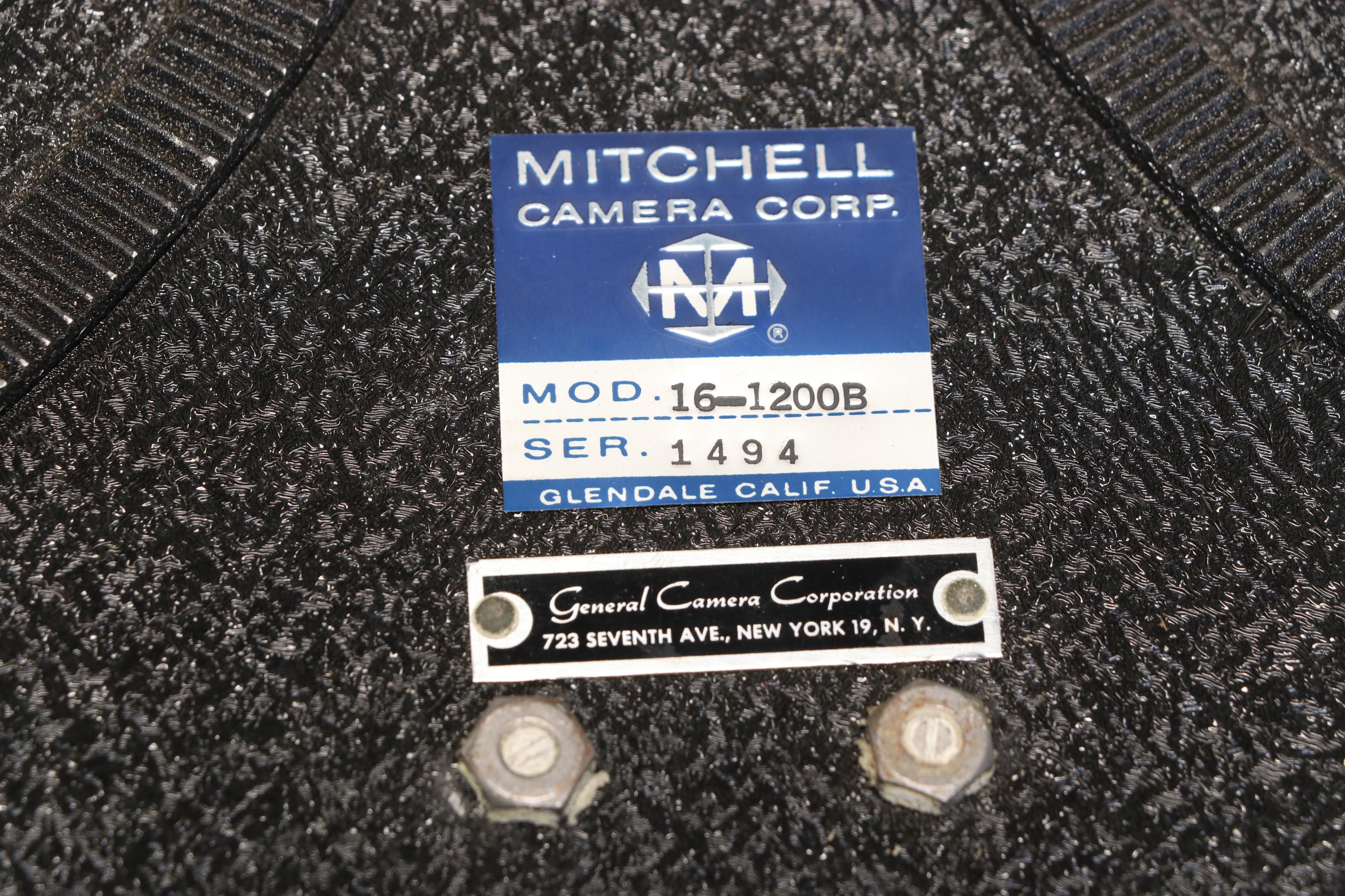 Important Mitchell Camera No. 672 35mm Motion Picture Camera, Film and Motor