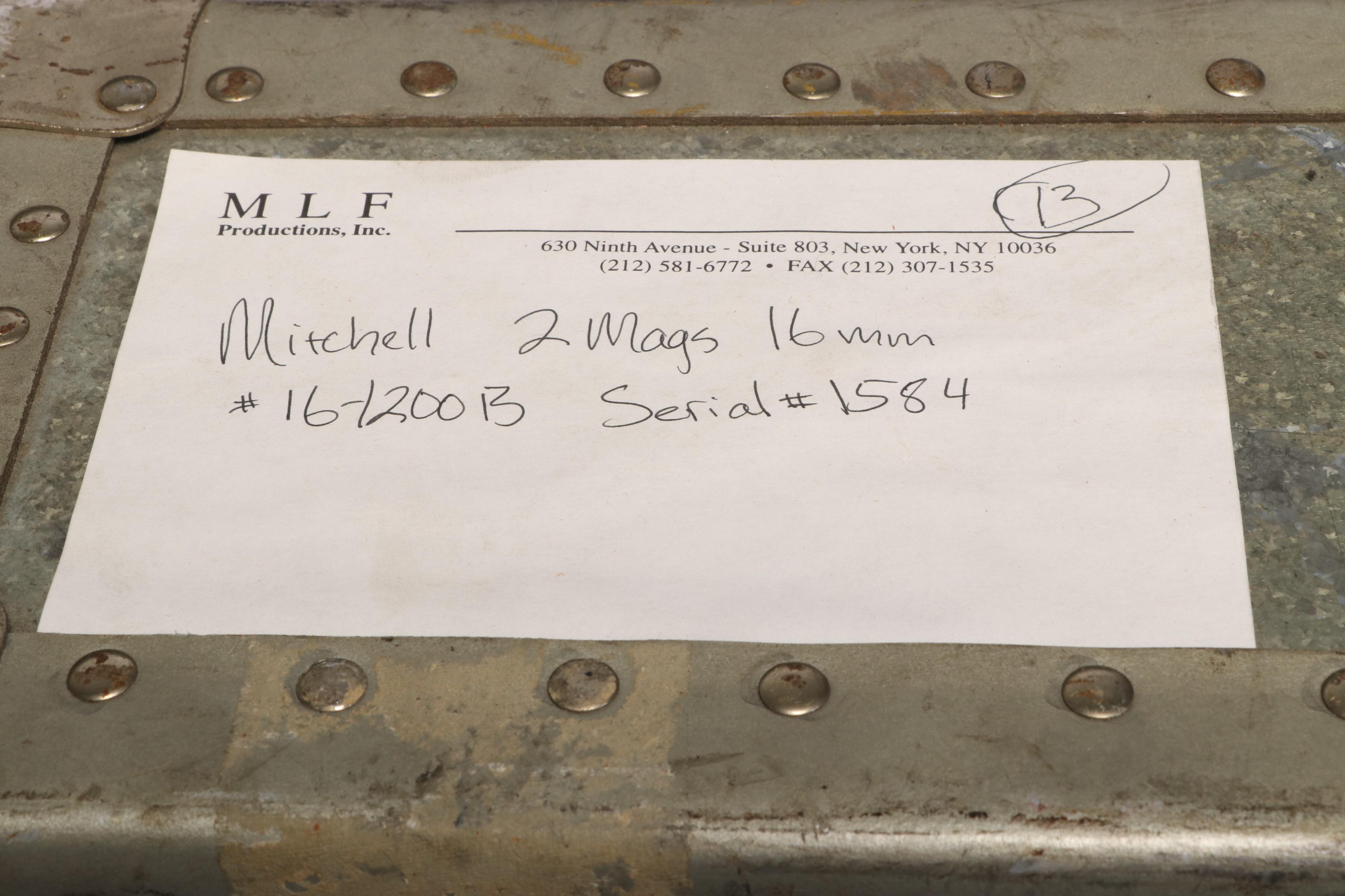 Important Mitchell Camera No. 672 35mm Motion Picture Camera, Film and Motor