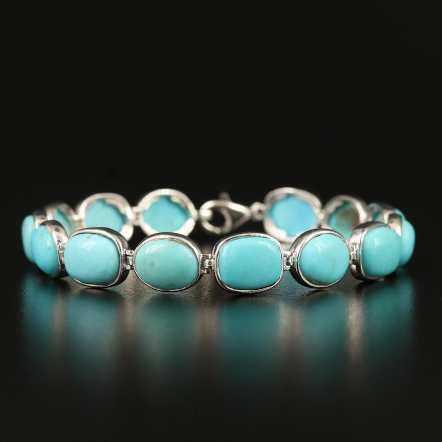Sterling Silver Turquoise Bracelet