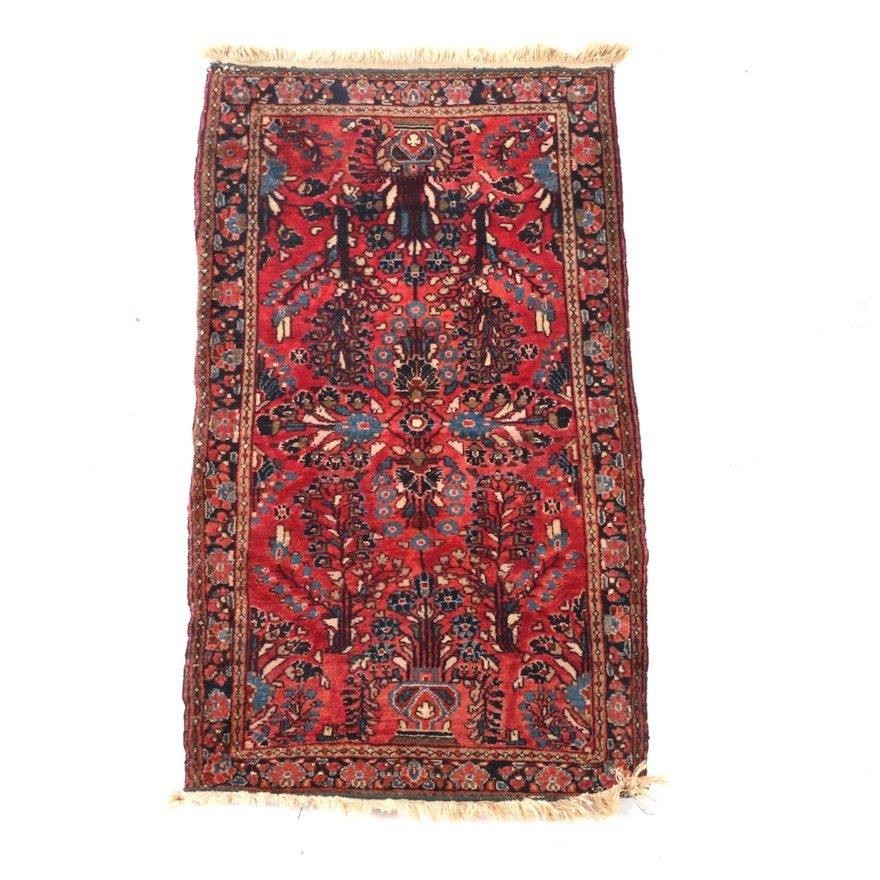 2'0 x 4'2 Hand-Knotted Persian Sarouk Wool Rug