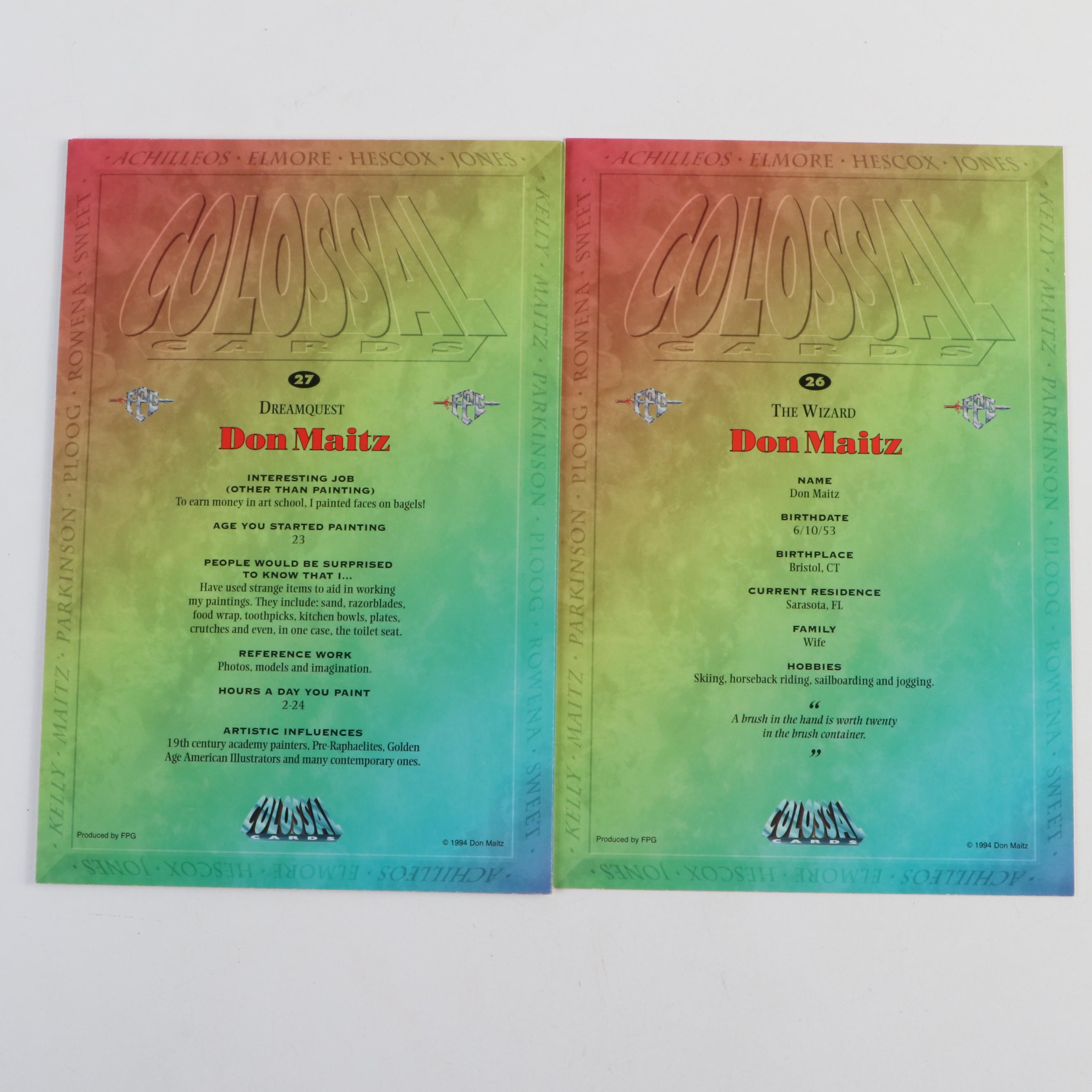 Set of 10 FPG "Colossal Cards" Packs