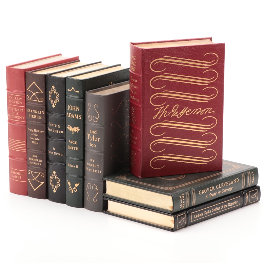 Easton Press Edition Leather Bound Presidential Biographies