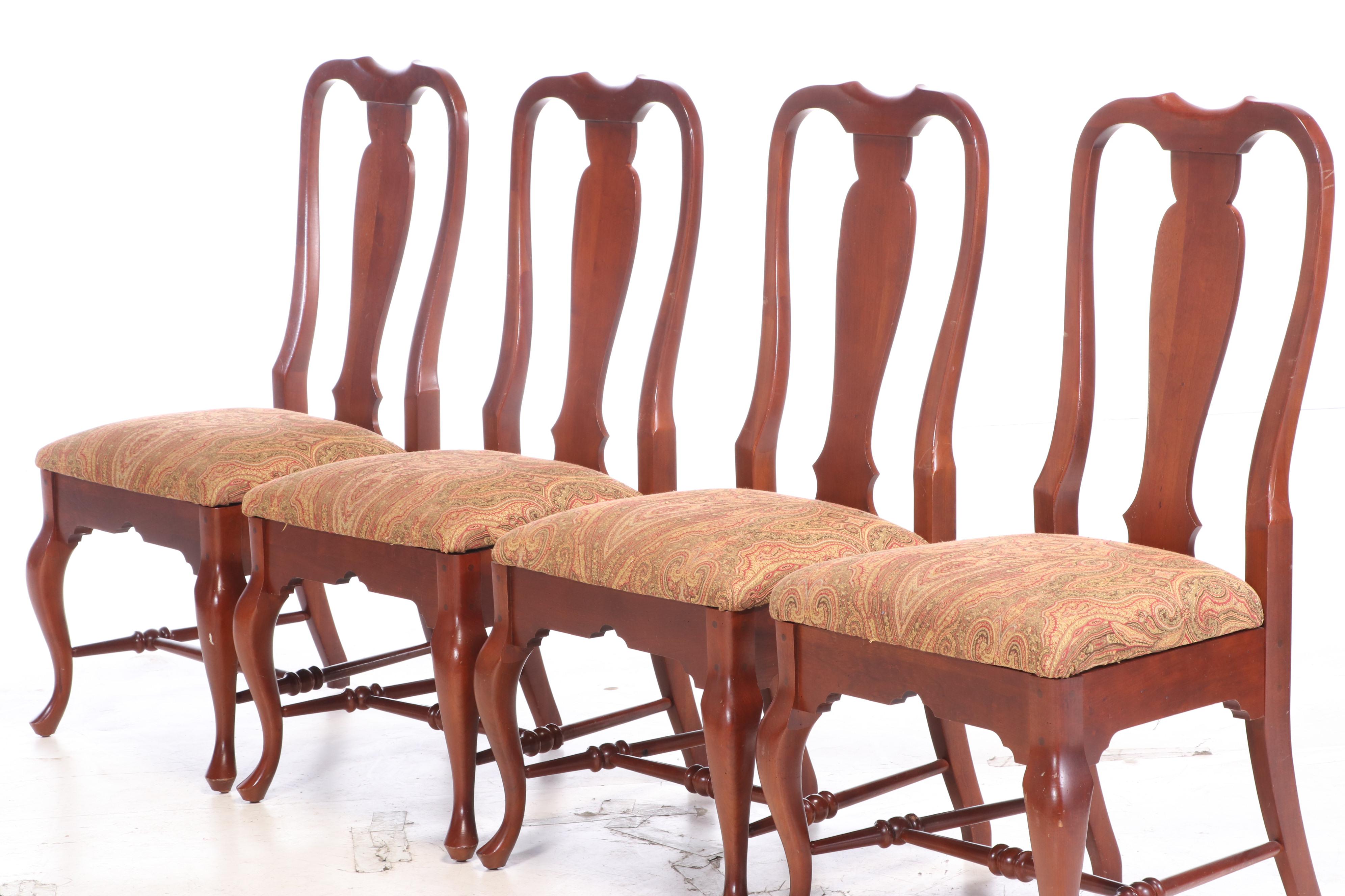 Seven-Piece Cresent Mfg. Co. Queen Anne Style Cherrywood Dining Set