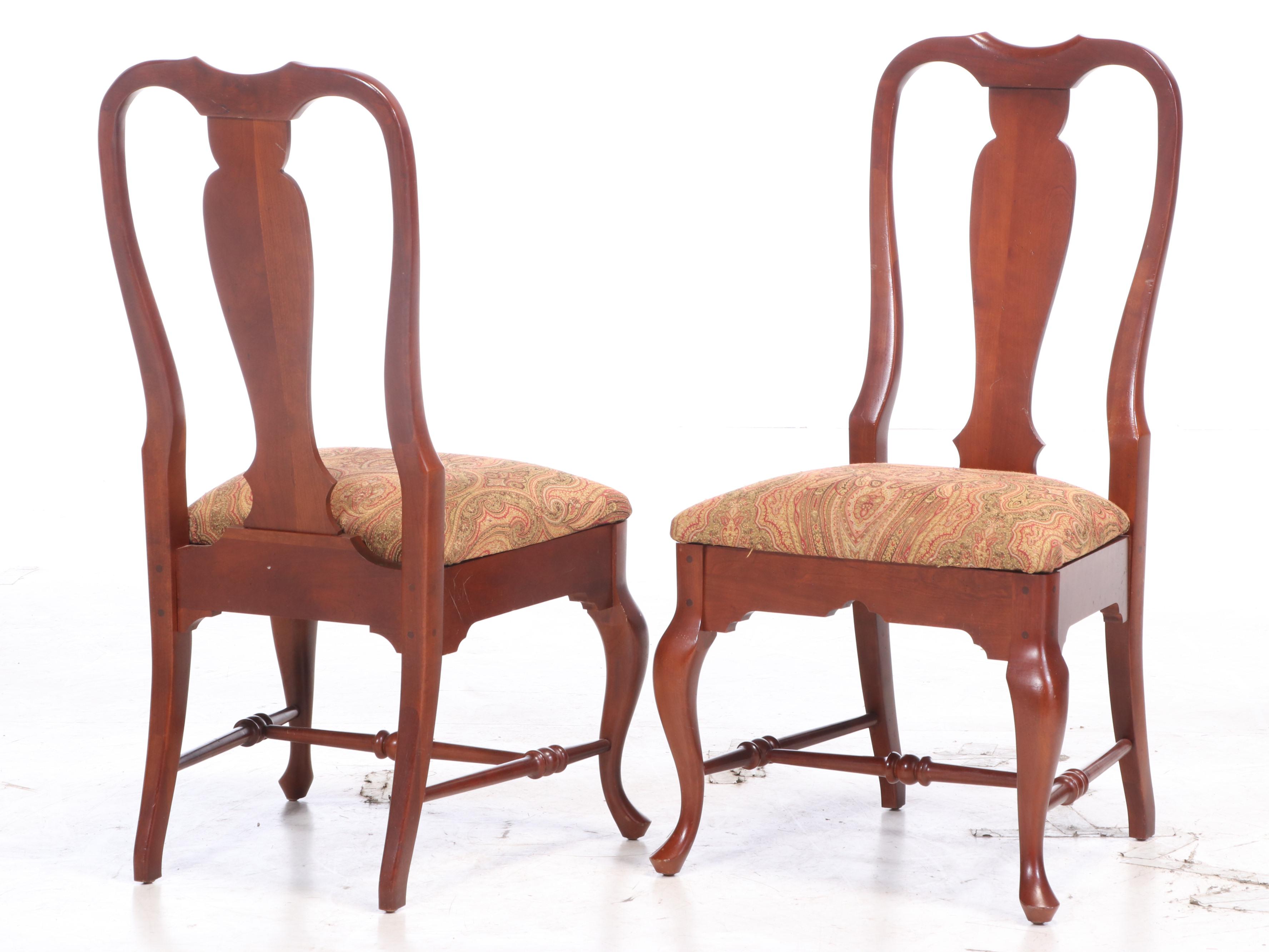 Seven-Piece Cresent Mfg. Co. Queen Anne Style Cherrywood Dining Set