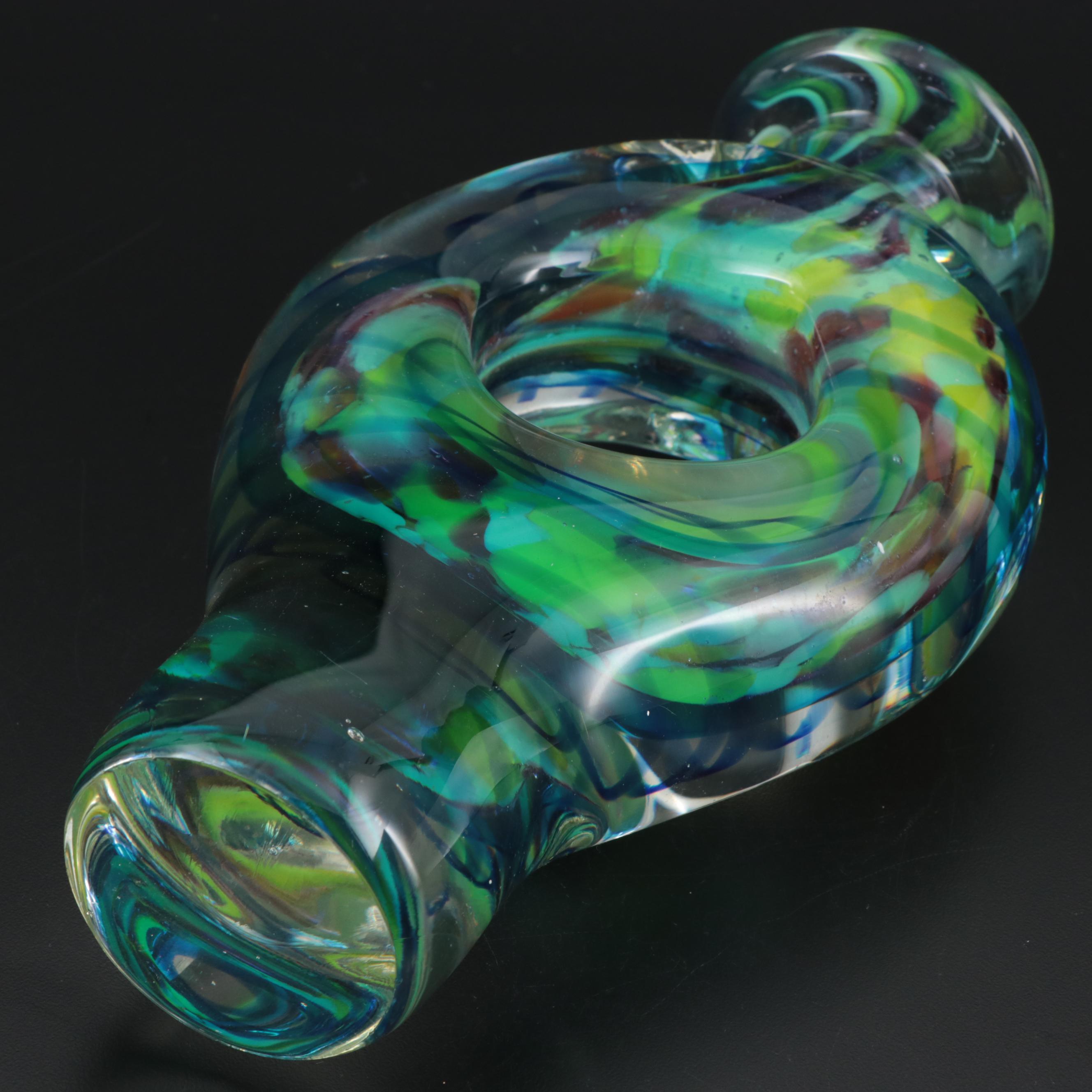 Millefiori Art Glass Vase and Centerpiece Bowl with Other Art Glass Vase