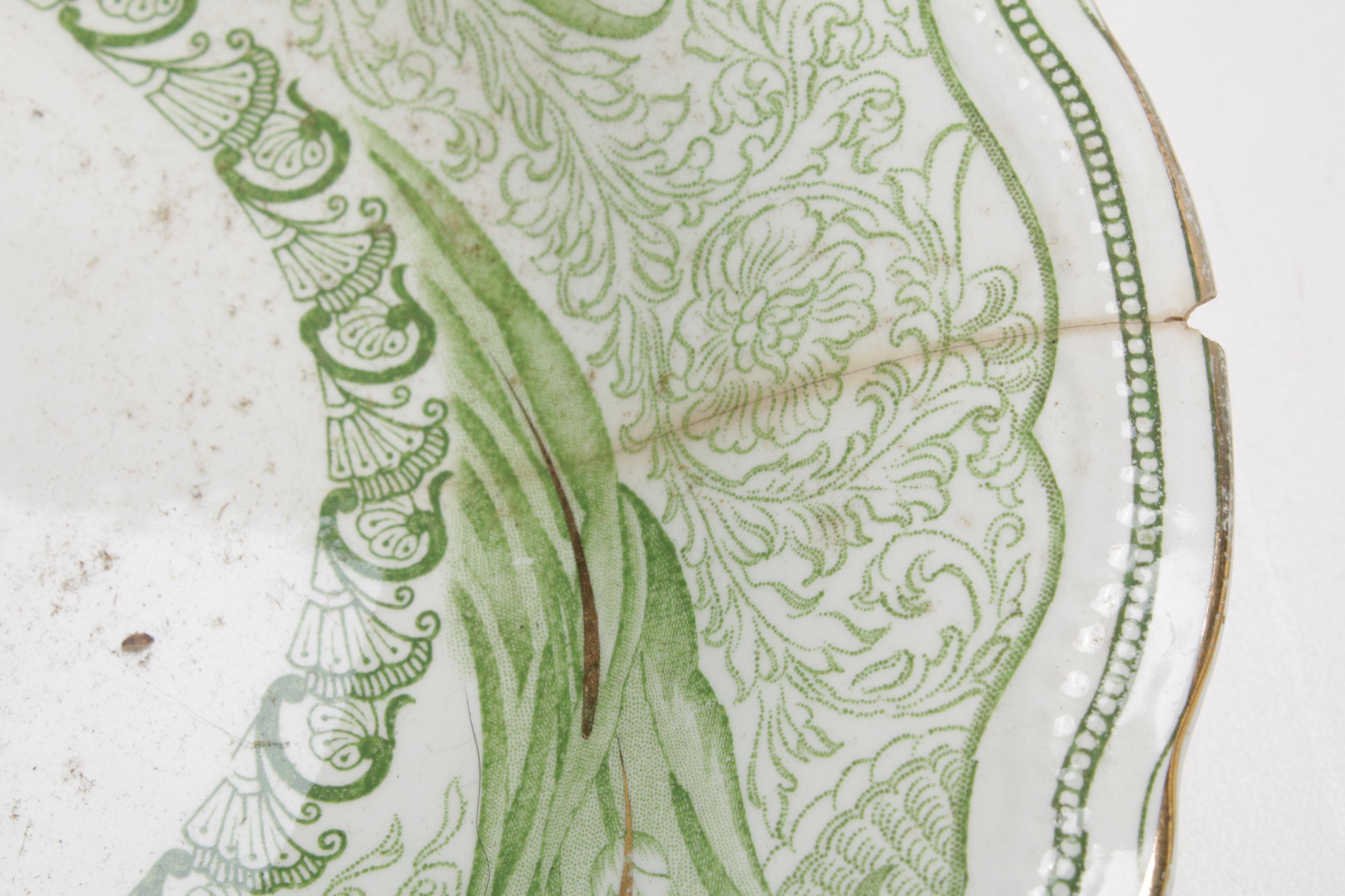 Clementson Bros. "Iris" Porcelain Dinnerware, Early 20th Century