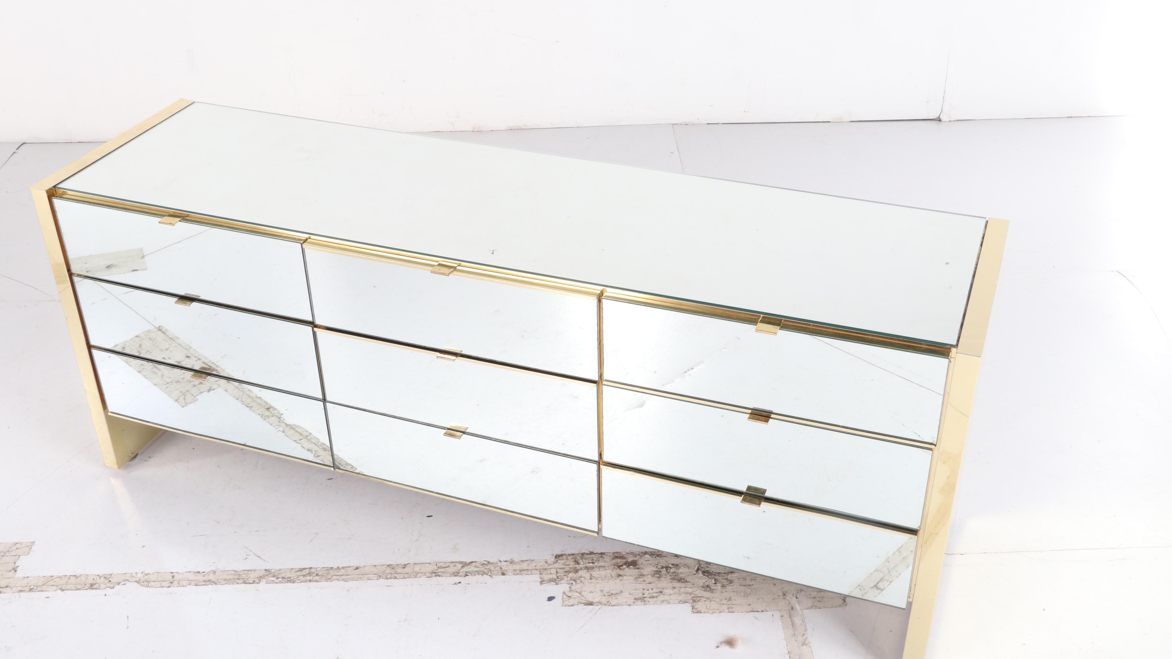 Mirrored Chest of Drawers, Late 20th Century