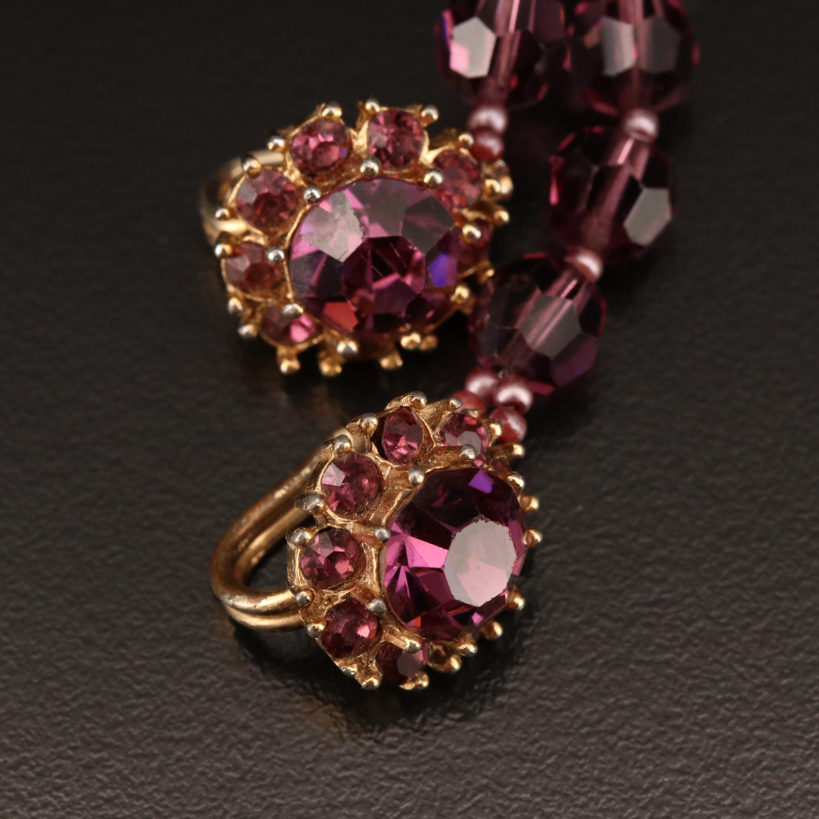 Vintage Judith McCann Designs Glass Beaded Necklace