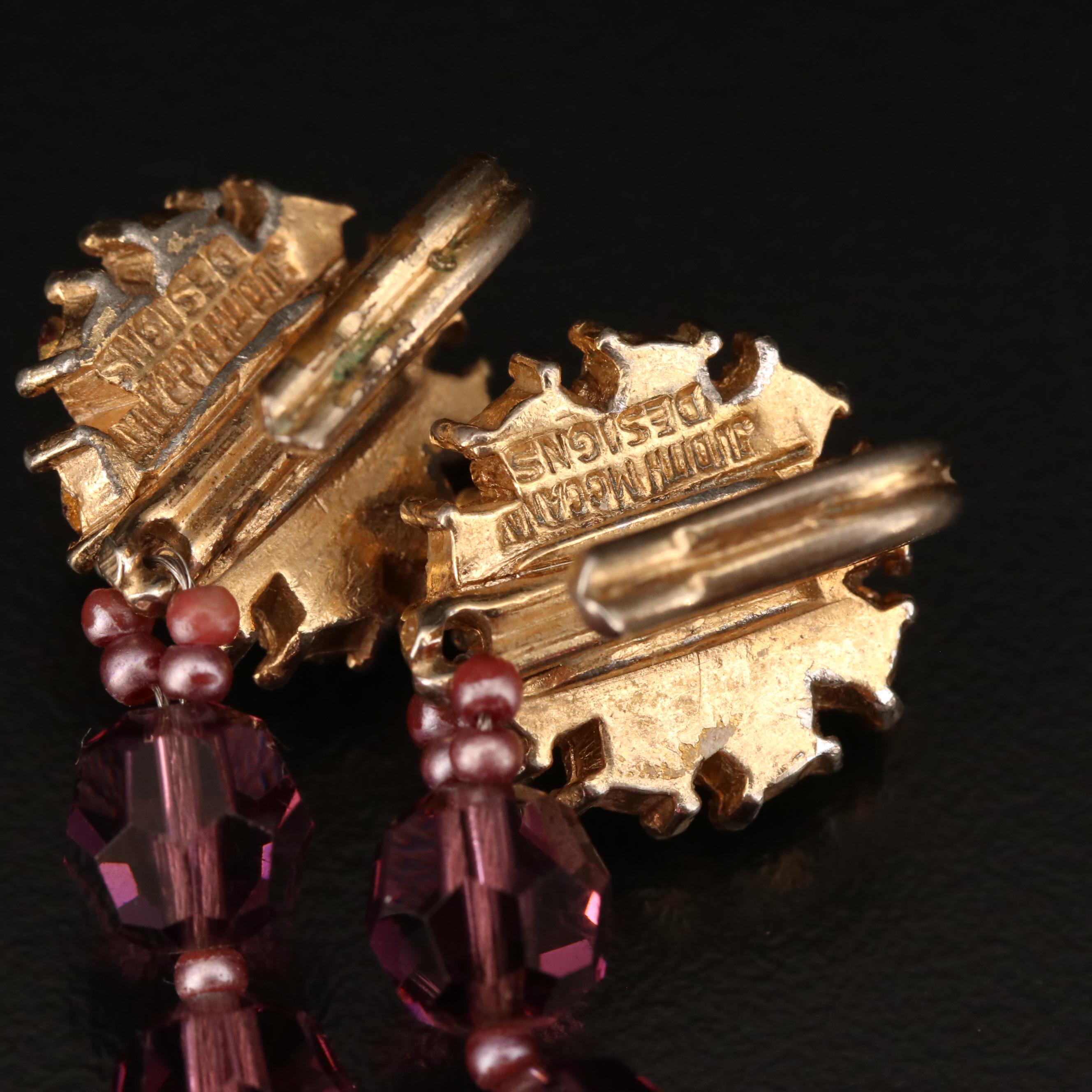 Vintage Judith McCann Designs Glass Beaded Necklace