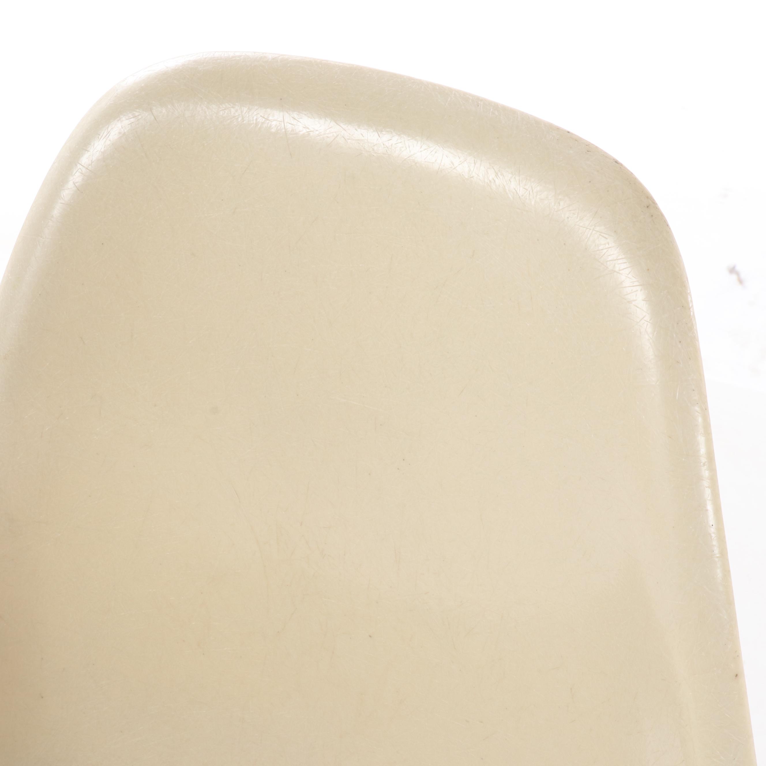 Molded Fiberglass Shell Chair in the Style of Eames