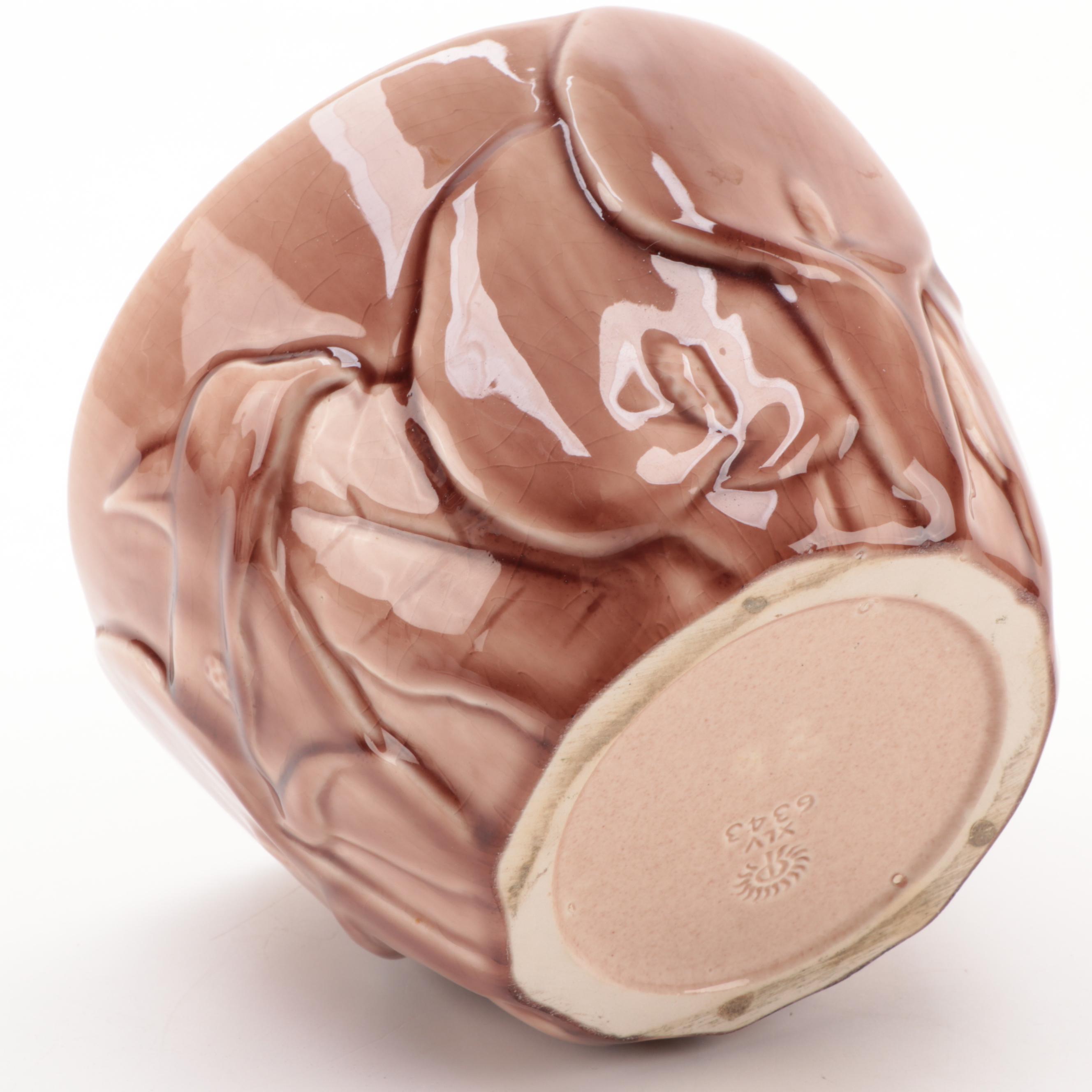 Rookwood Pottery High Gloss Glaze Calla Lilly Motif Planter, 1945