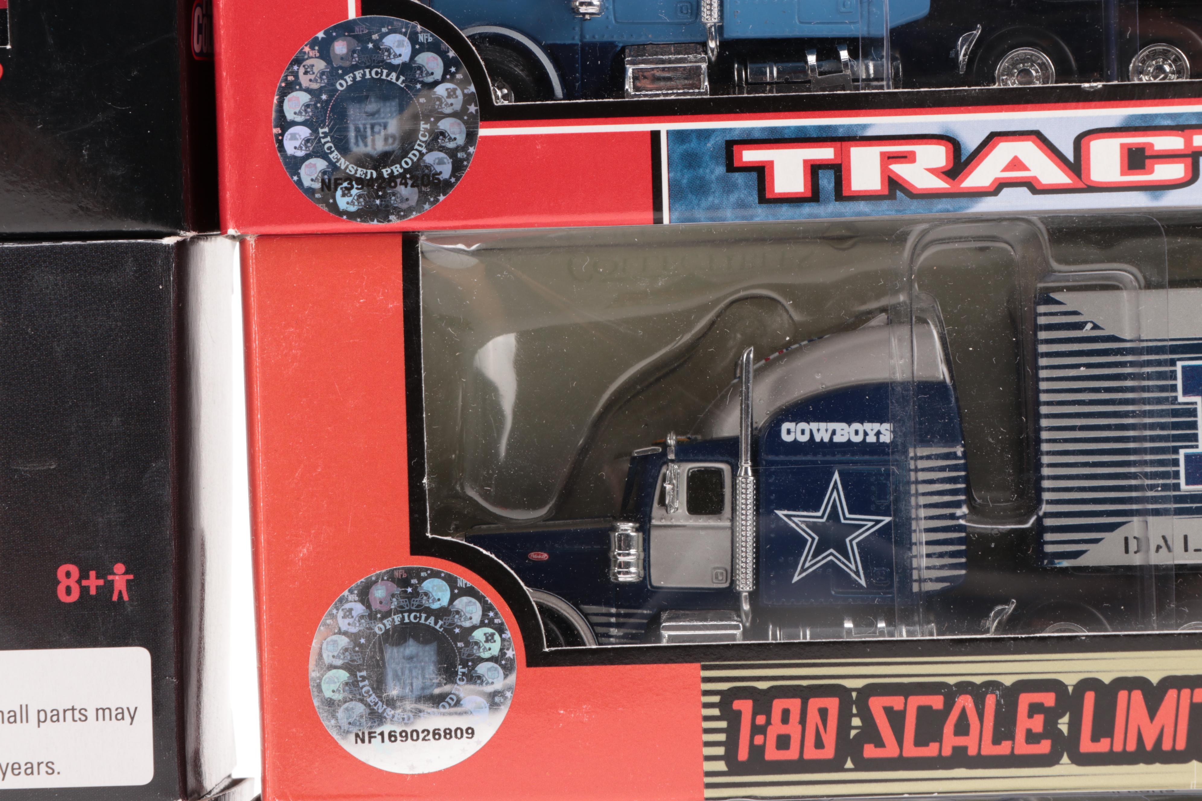 NFL and College Sports Teams Collectible Model Tractor Trailers