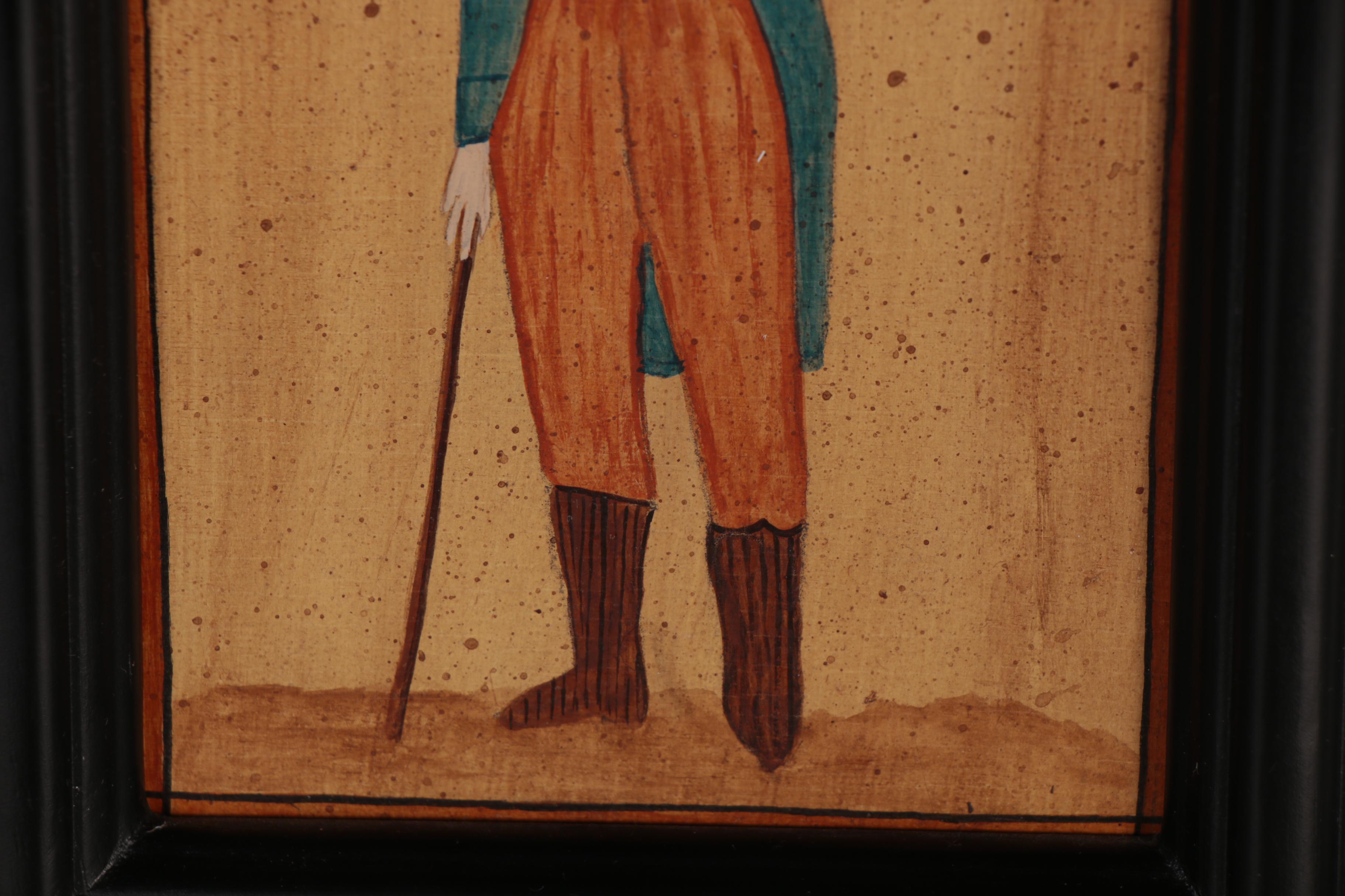 Emily Hollinger American Naïve Folk Art Gouache Paintings