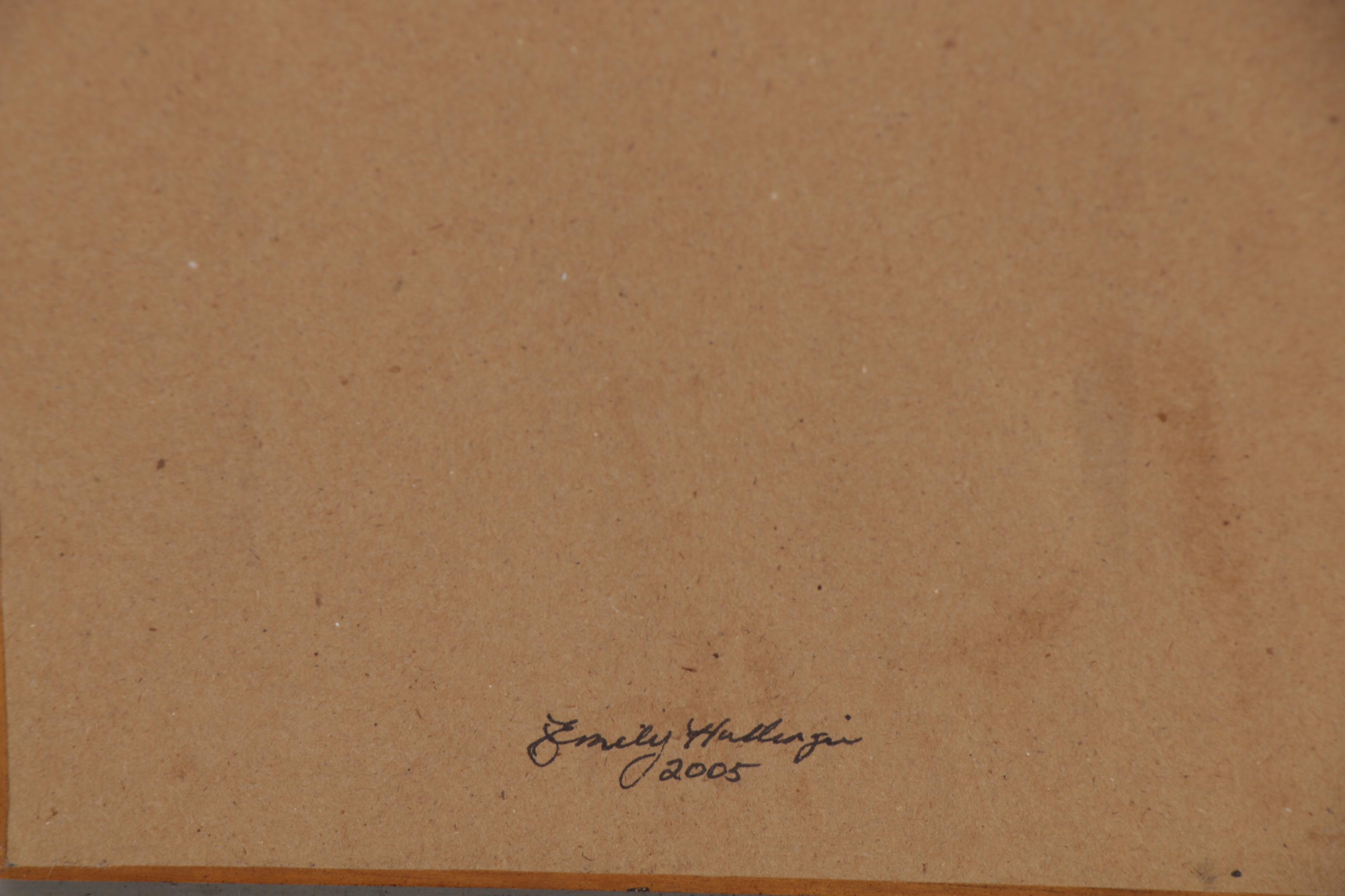 Emily Hollinger American Naïve Folk Art Gouache Paintings