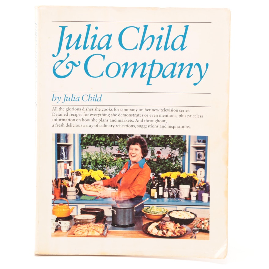 Signed First Edition "Julia Child & Company" by Julia Child with COA, 1978