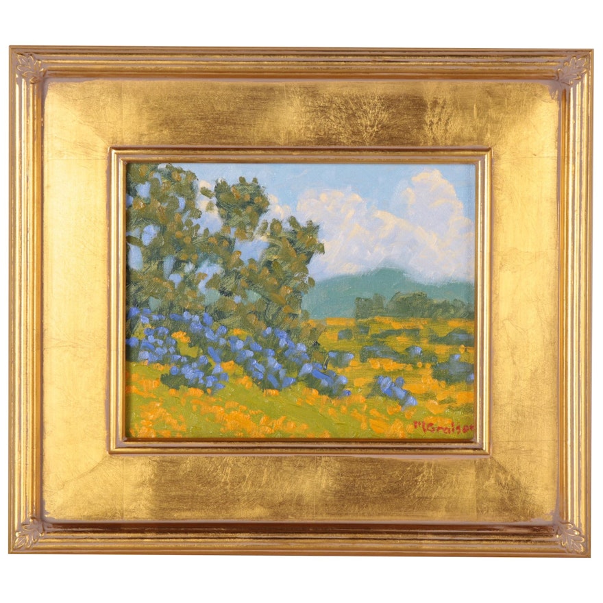 Marc A. Graison Oil Painting "Open Gold", 2020