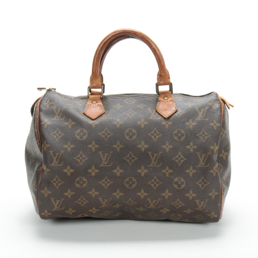 Louis Vuitton Speedy 30 in Monogram Canvas and Vachetta Leather