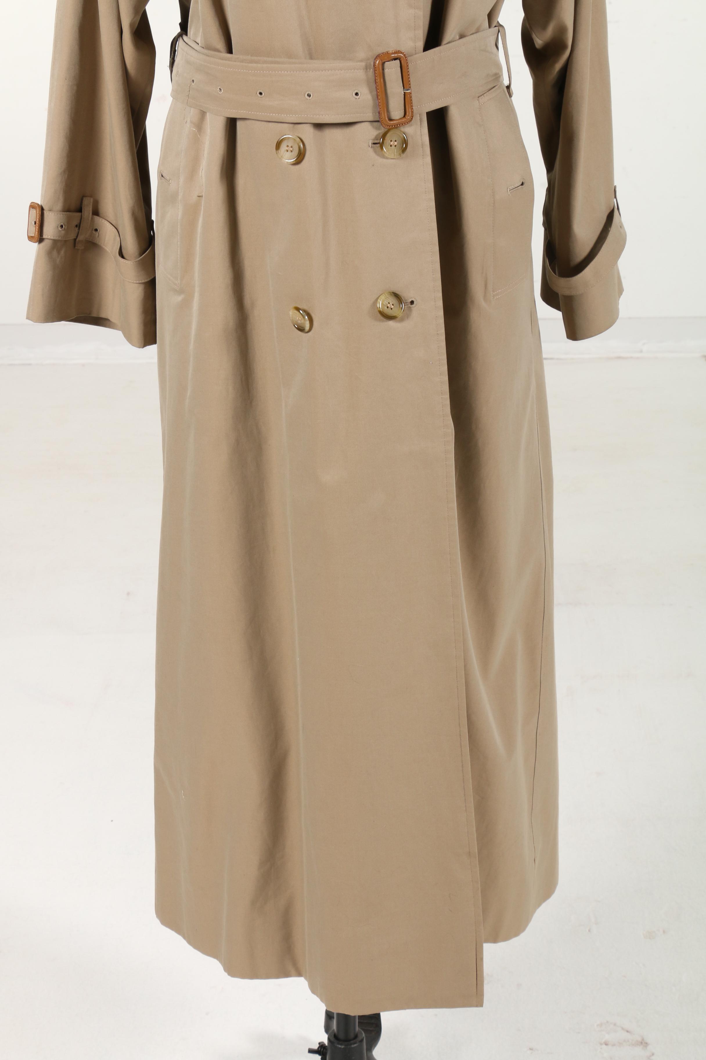 Burberrys Double-Breasted Trench Coat with Removable Lining, Vintage