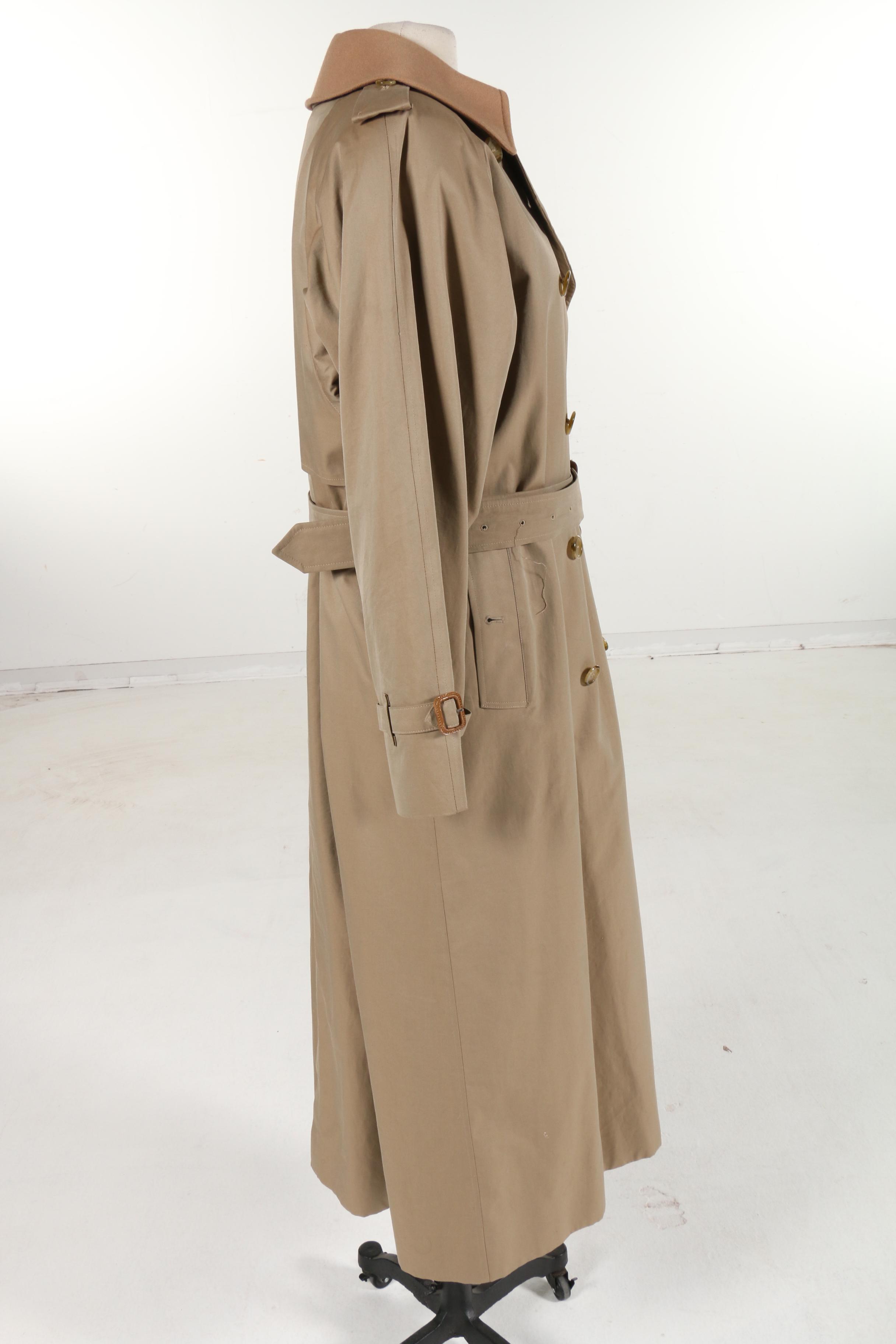 Burberrys Double-Breasted Trench Coat with Removable Lining, Vintage