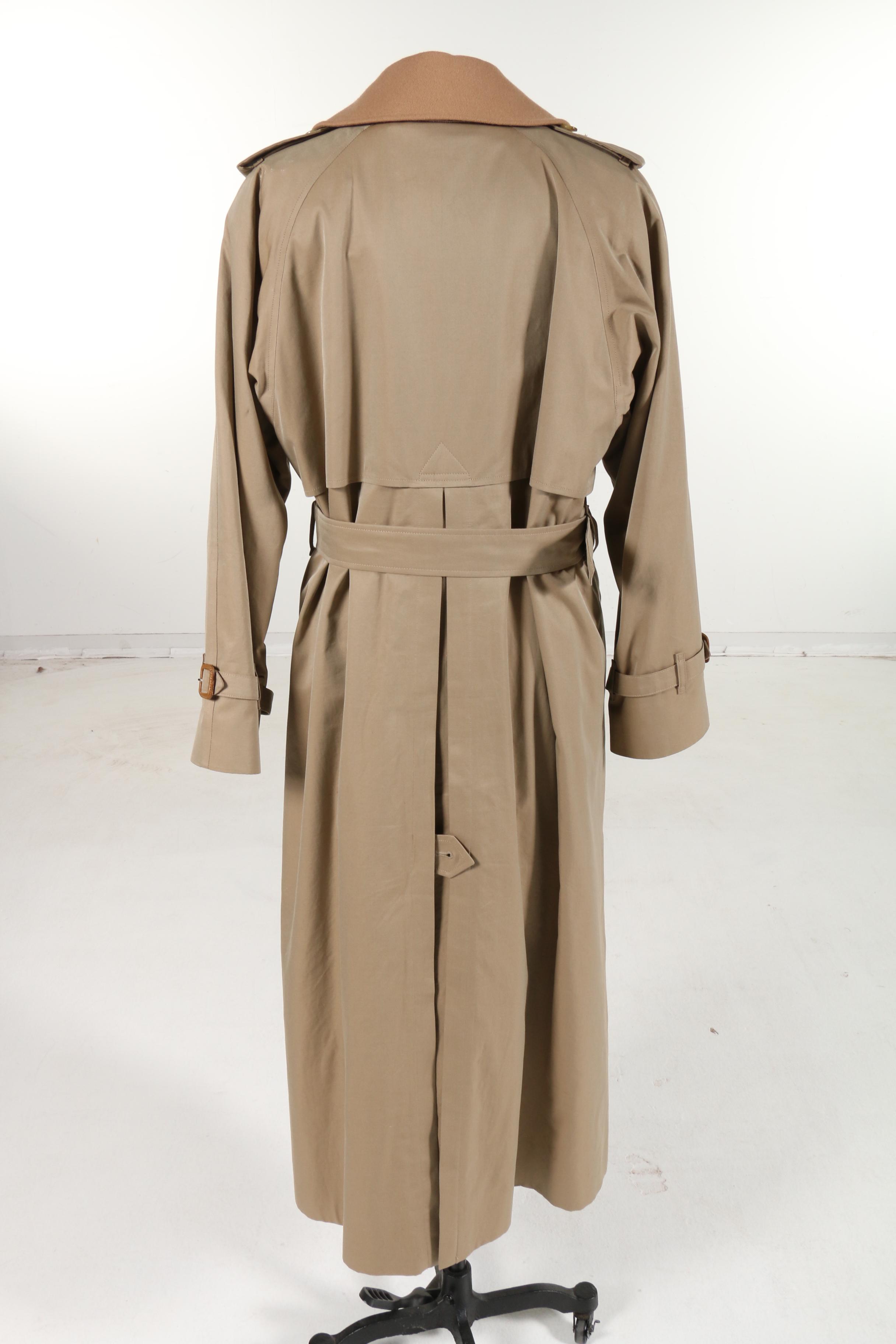 Burberrys Double-Breasted Trench Coat with Removable Lining, Vintage