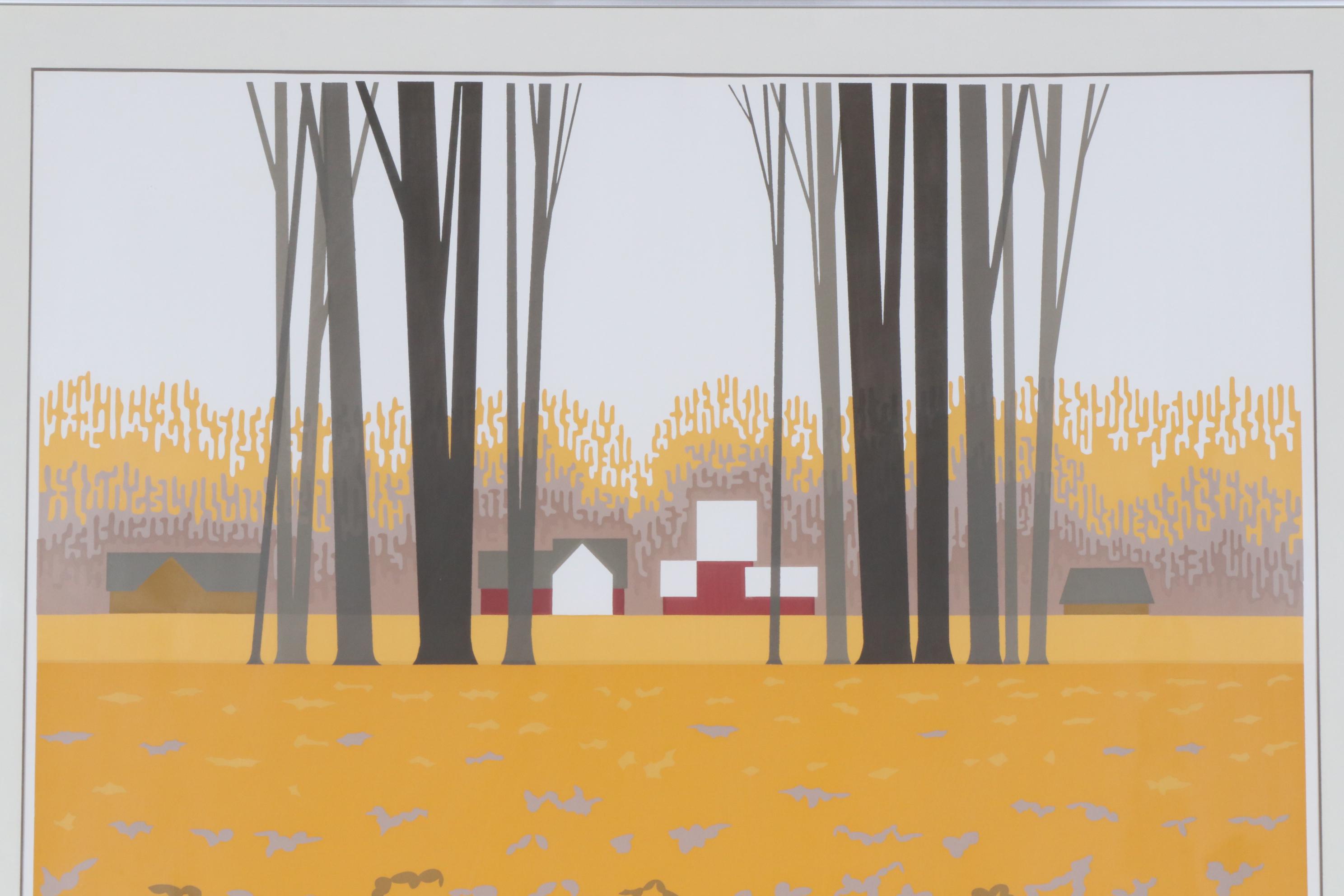 Steve Horan Serigraph "Leaves"