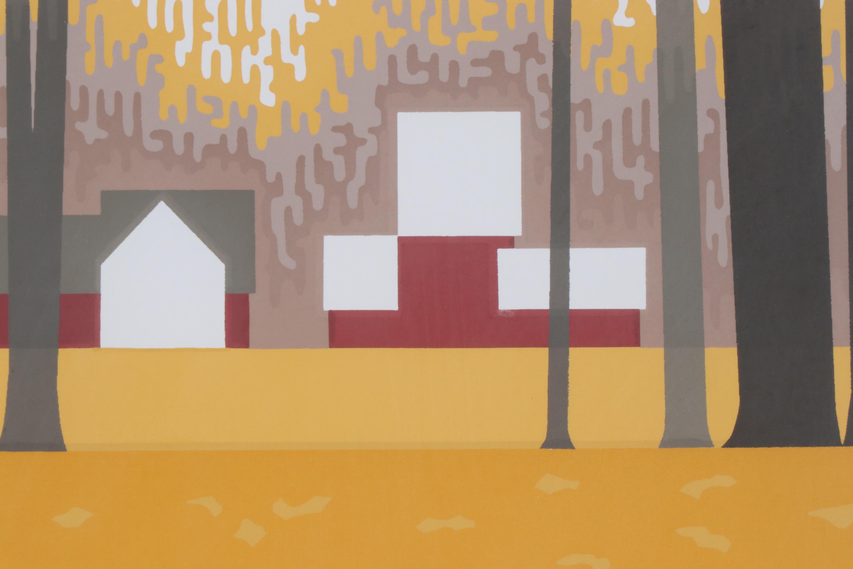 Steve Horan Serigraph "Leaves"