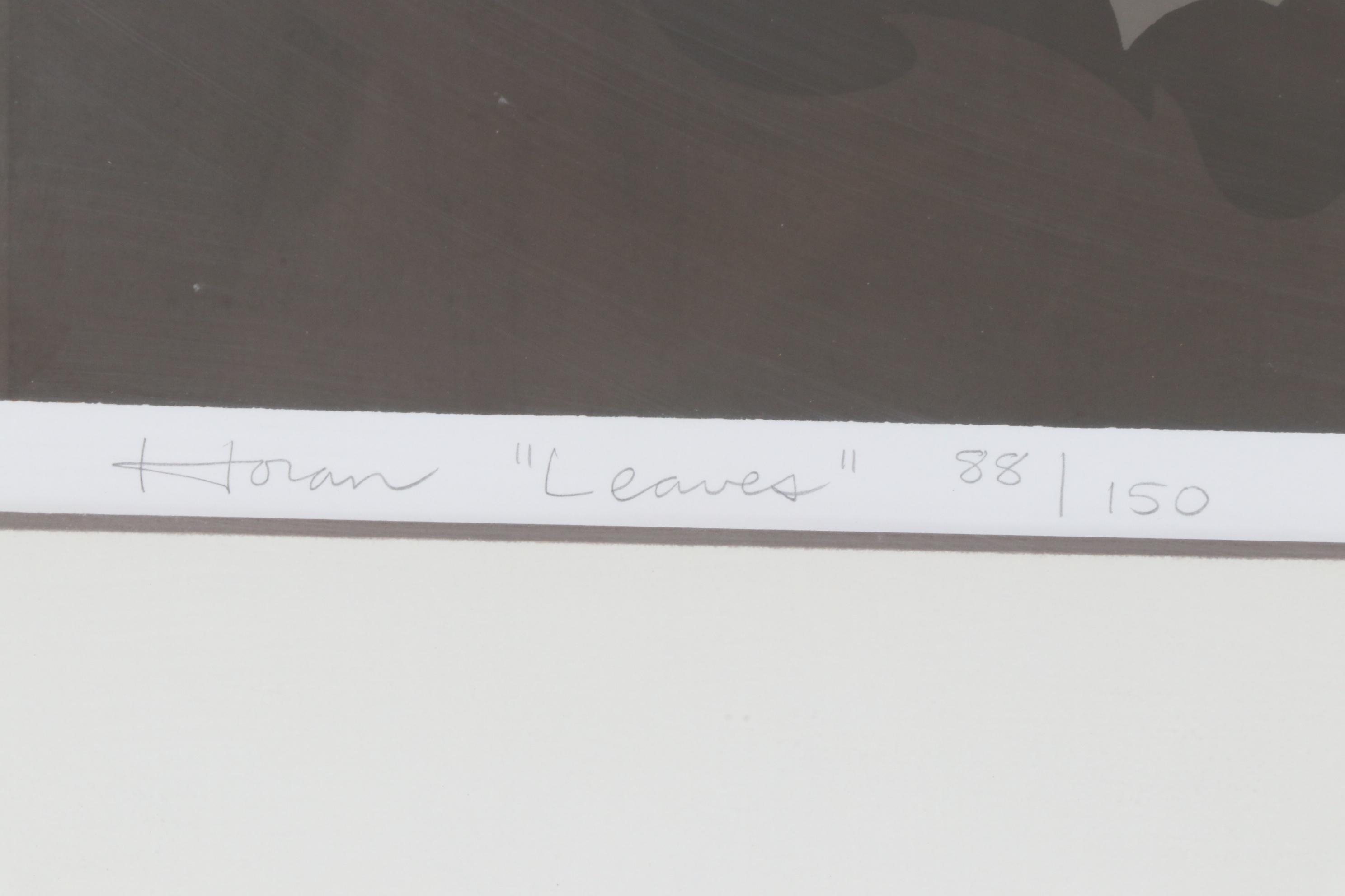 Steve Horan Serigraph "Leaves"