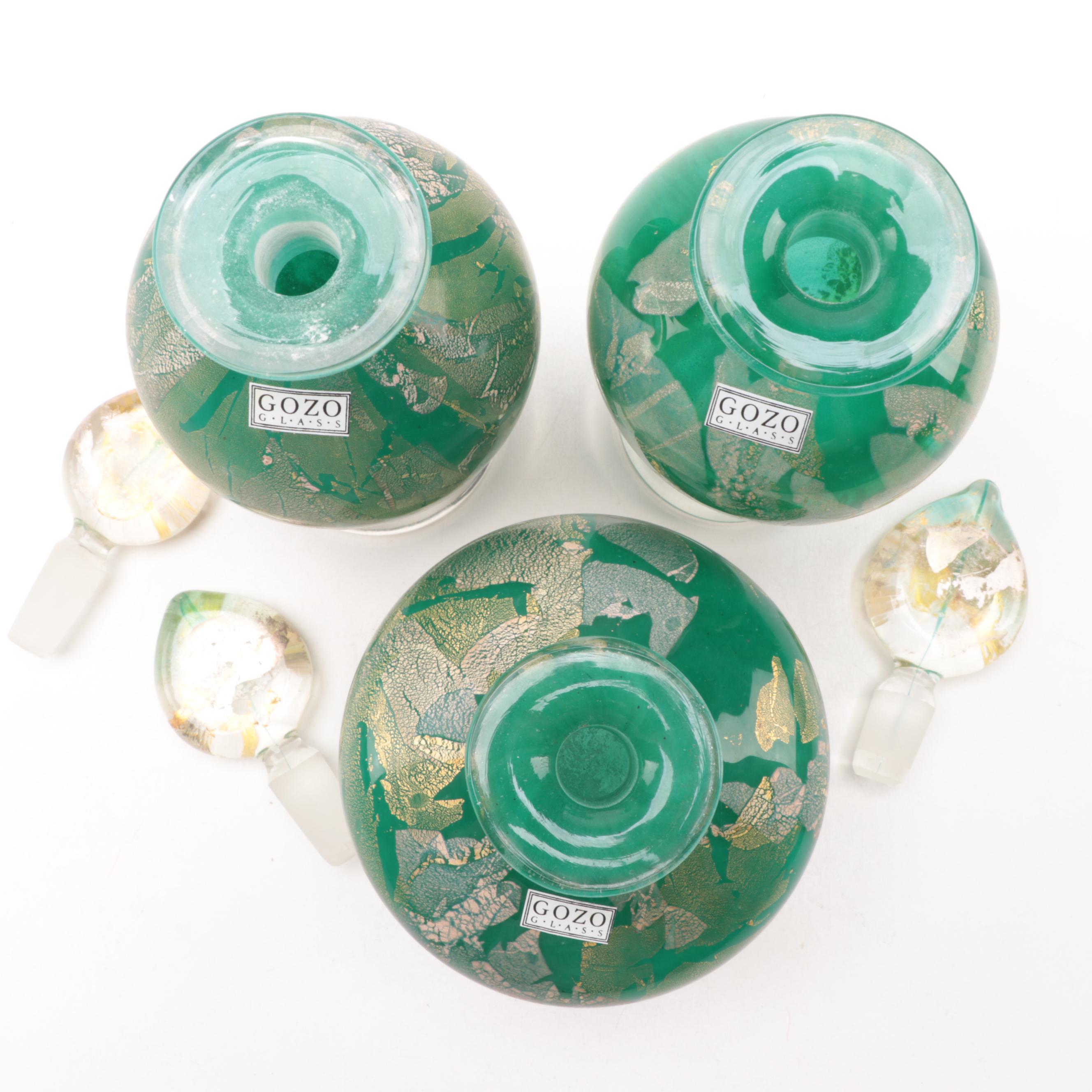 Gozo Glass Art Glass Perfume Bottles Made in Malta