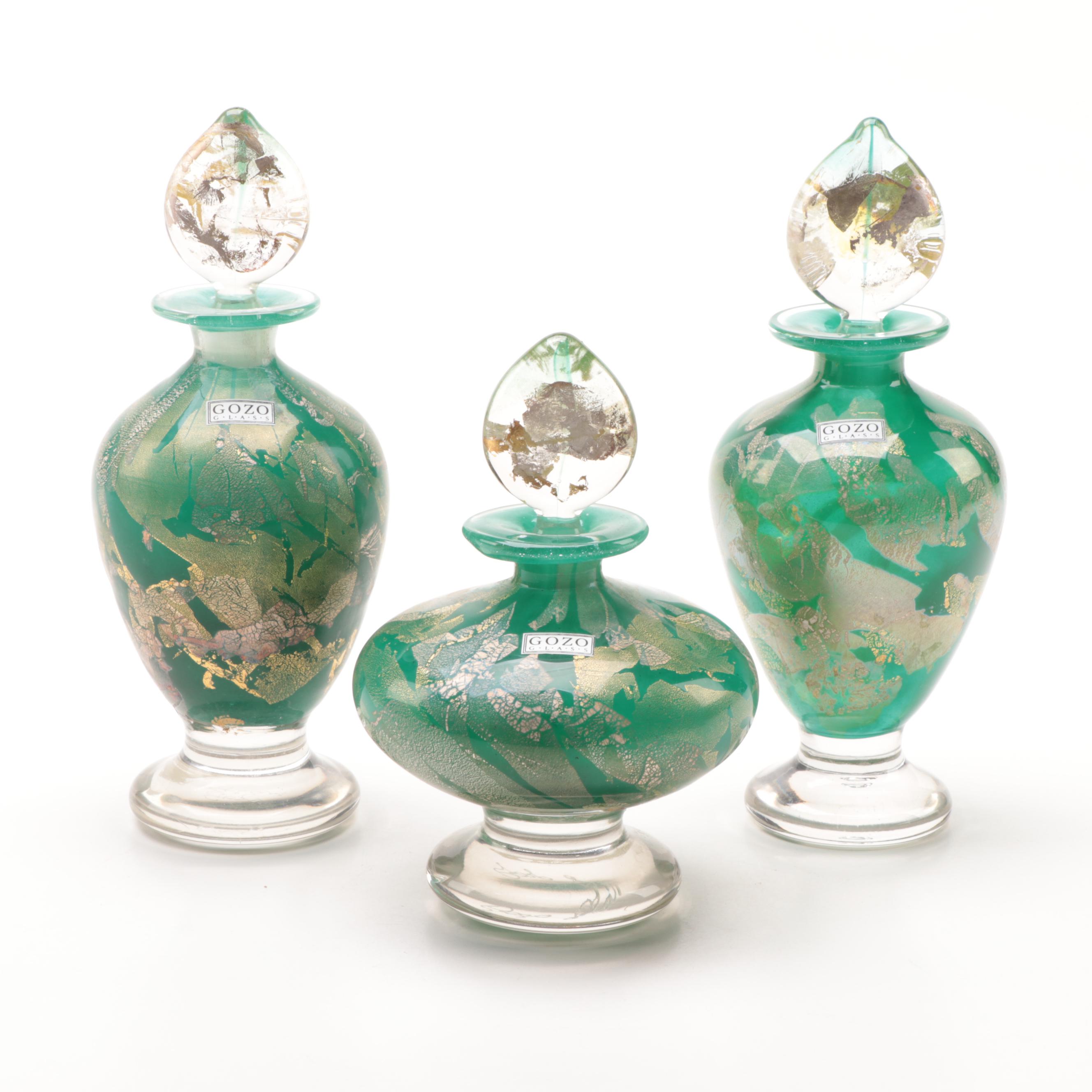 Gozo Glass Art Glass Perfume Bottles Made in Malta
