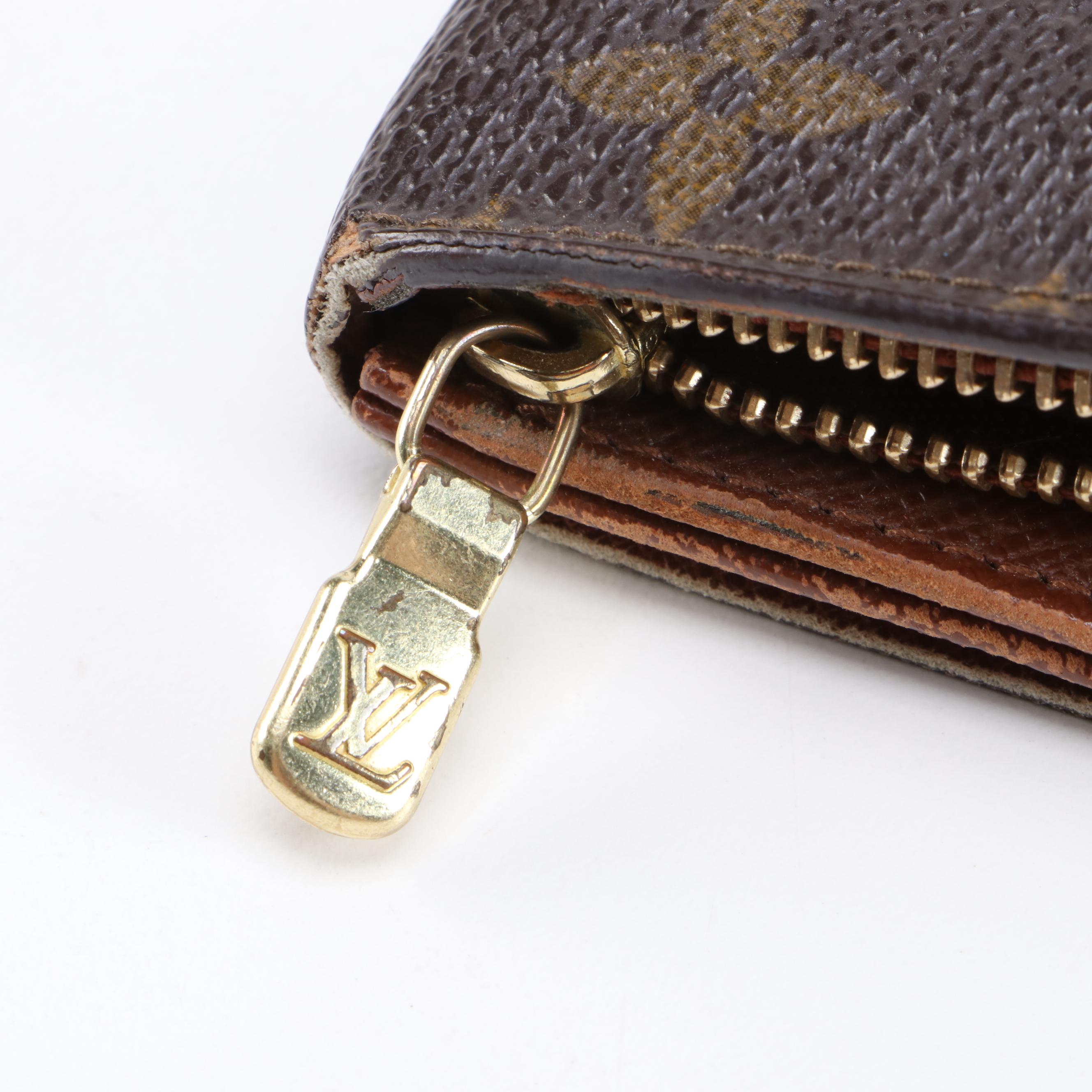 Louis Vuitton Porte-Monnaie Tresor Wallet in Monogram Canvas and Leather