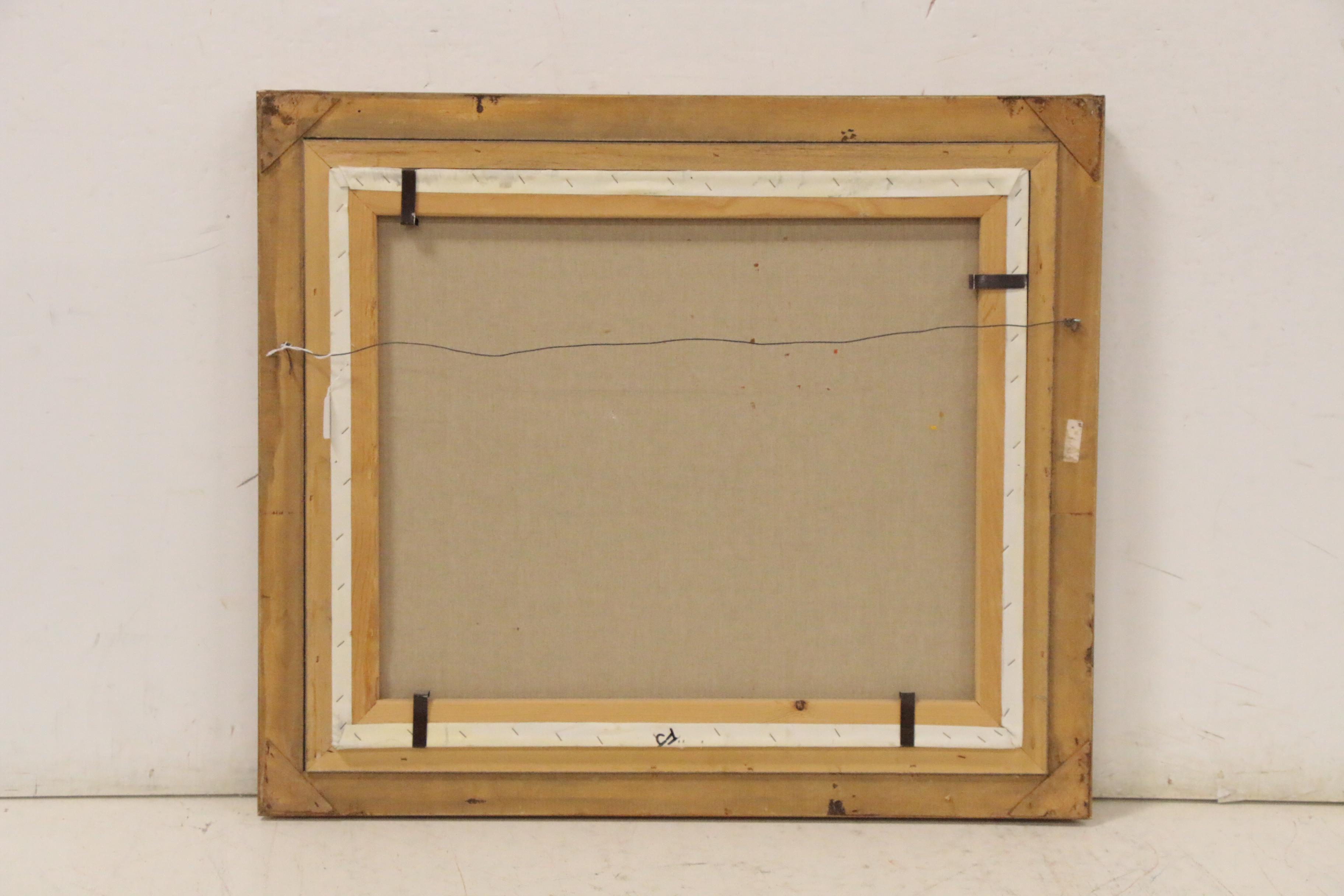 T.E. Pencke Parisian Street Scene Oil Painting, Late 20th Century