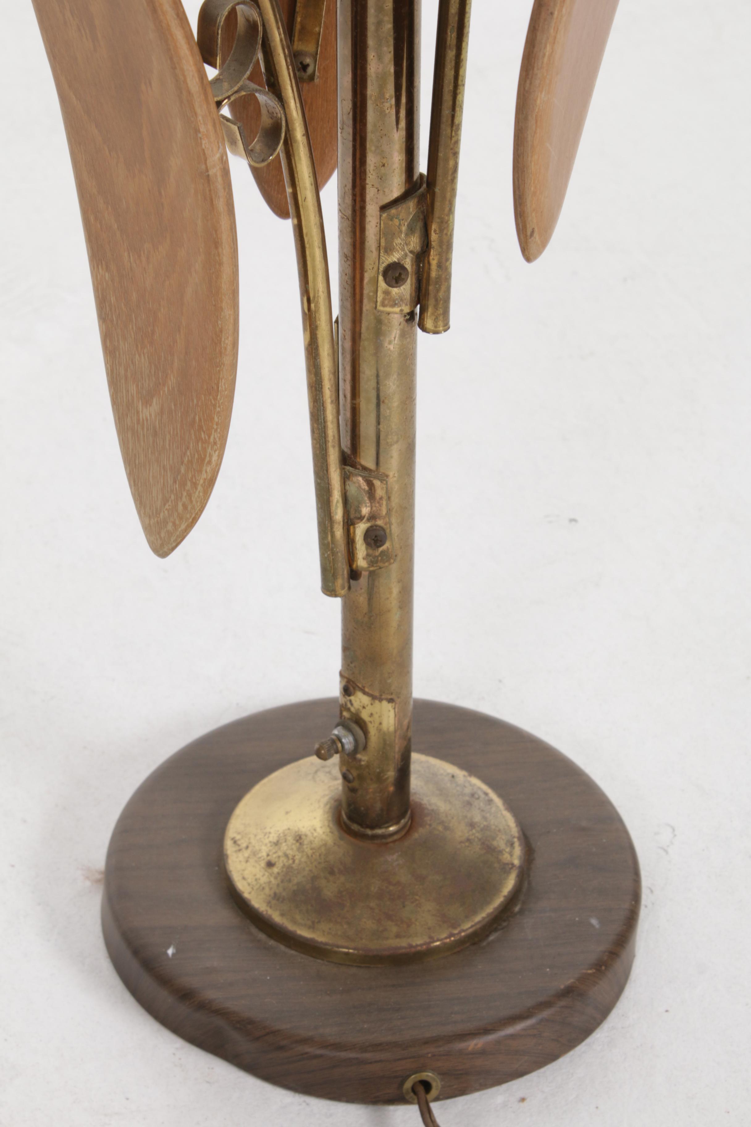 Mid Century Modern Spaghetti Globe Floral Table Lamp