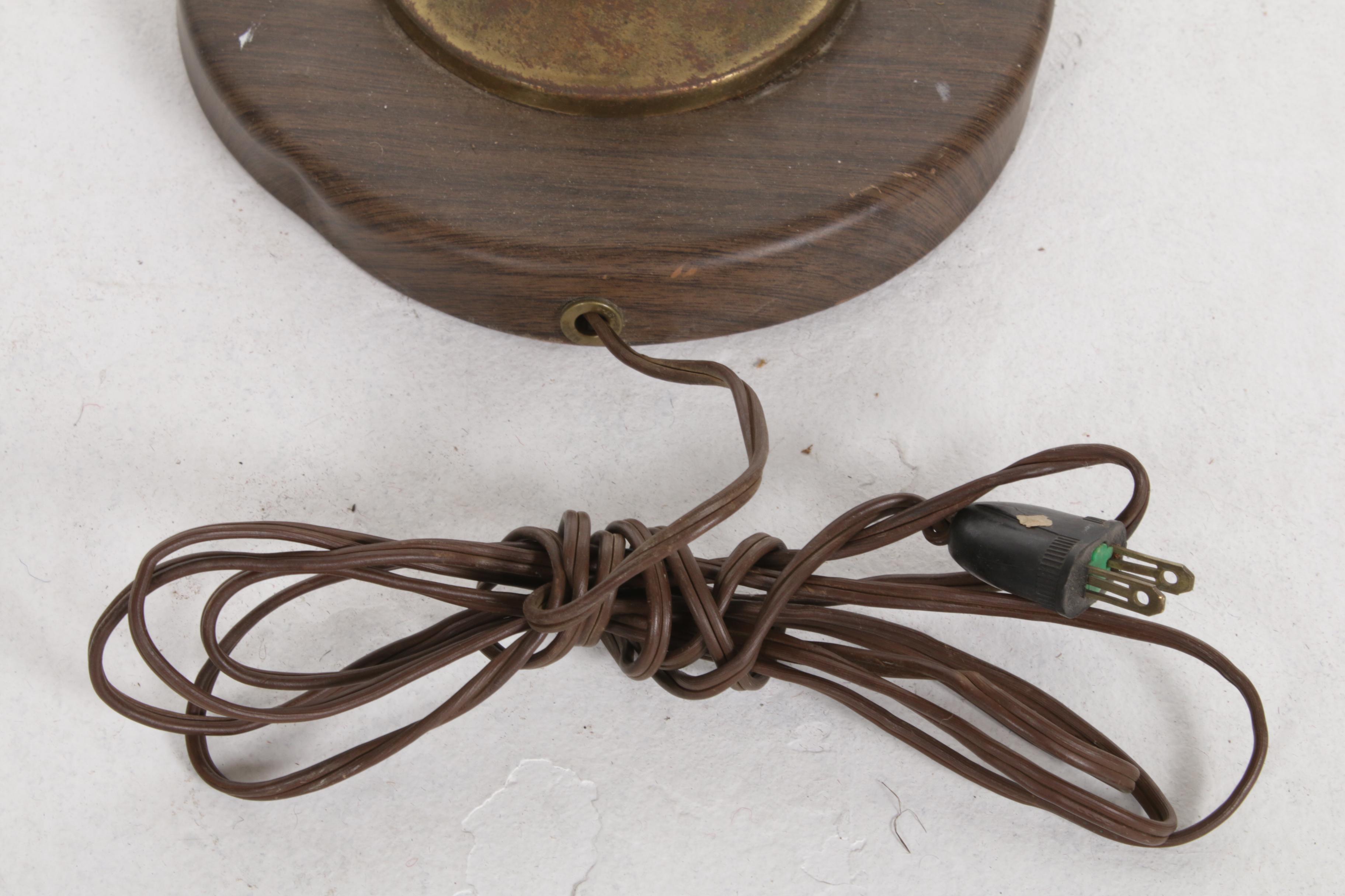 Mid Century Modern Spaghetti Globe Floral Table Lamp