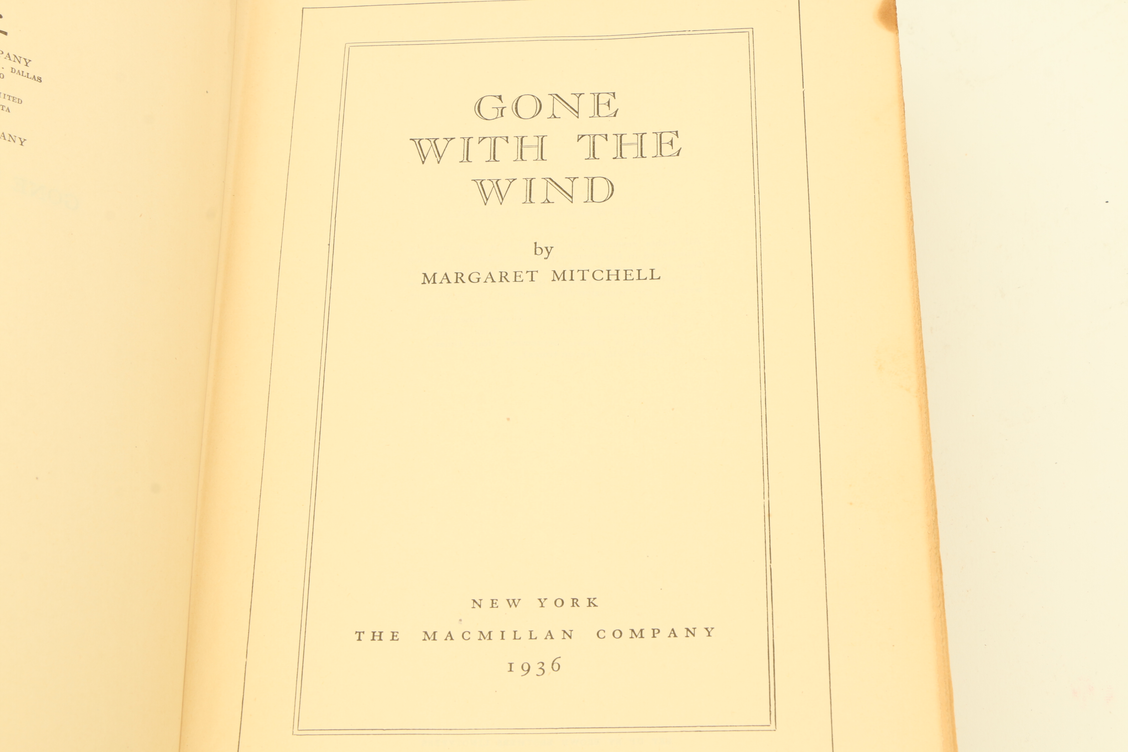 "Gone with the Wind" Second Edition by Margaret Mitchell