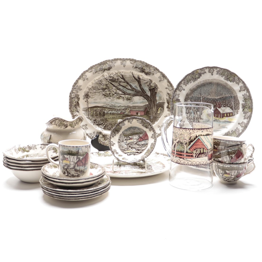 Johnson Bros "The Friendly Village" Ironstone Dinnerware and Serving Pieces