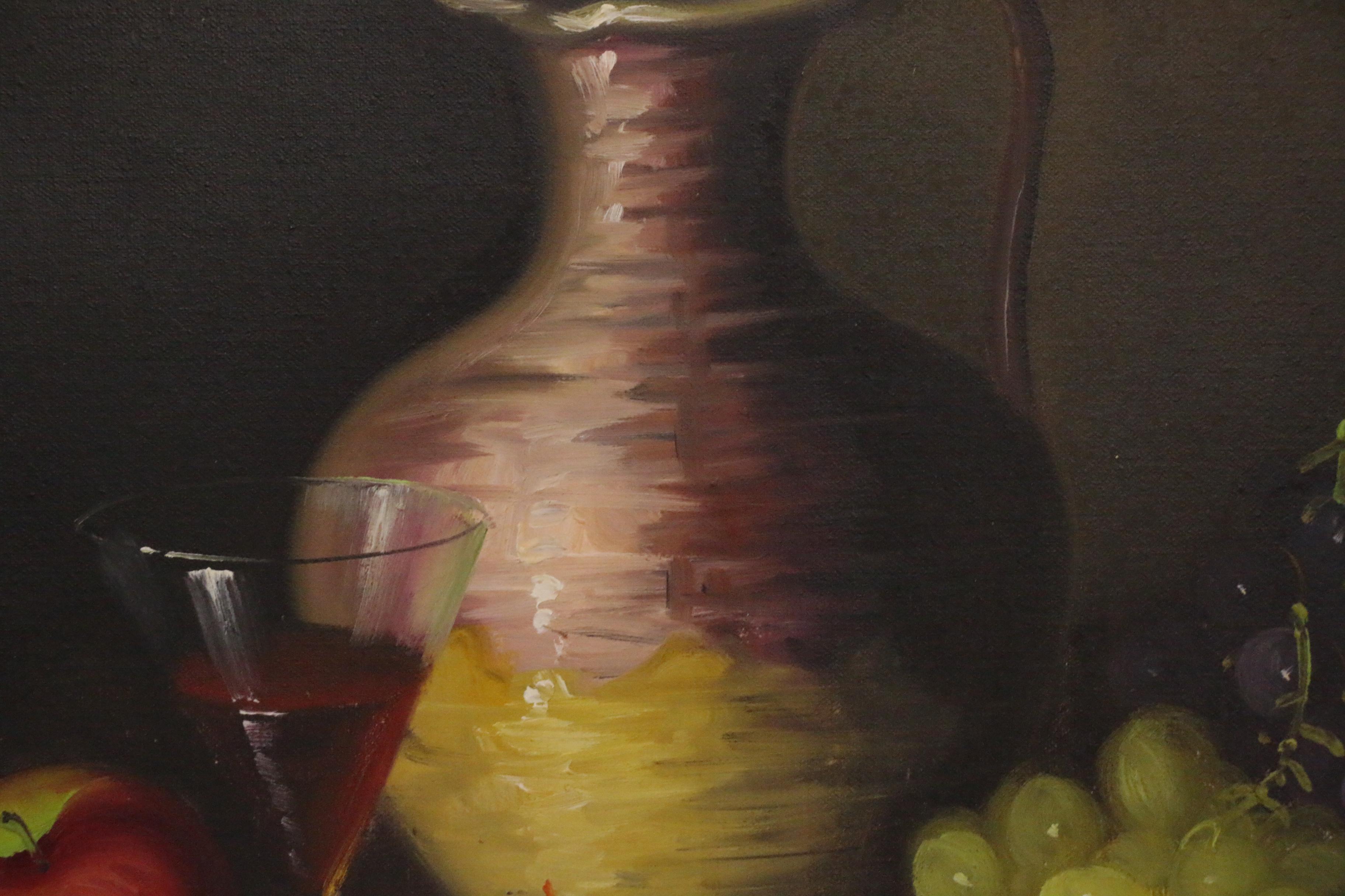 Frank Lean Oil Painting Still Life, Mid 20th Century