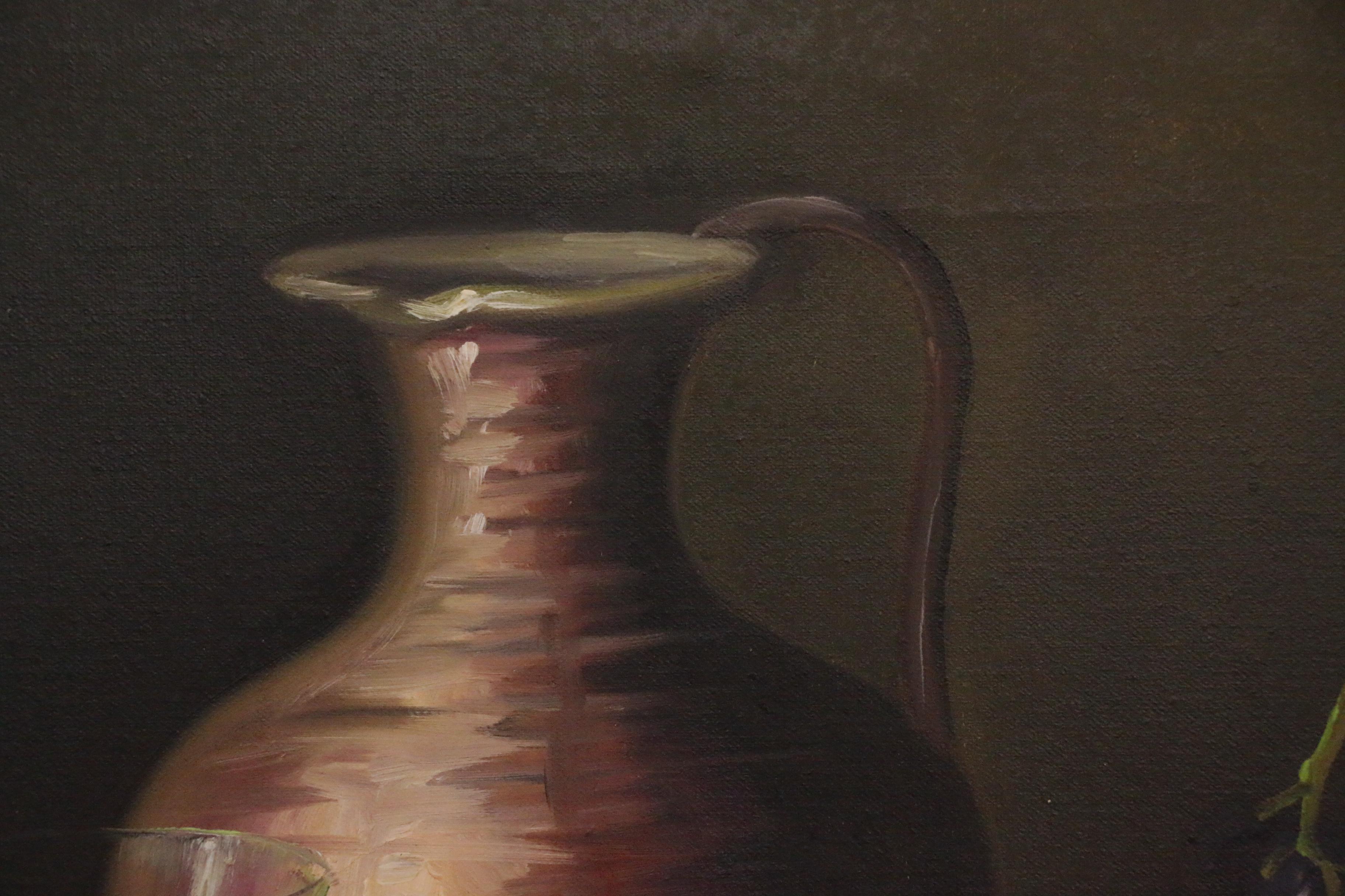 Frank Lean Oil Painting Still Life, Mid 20th Century